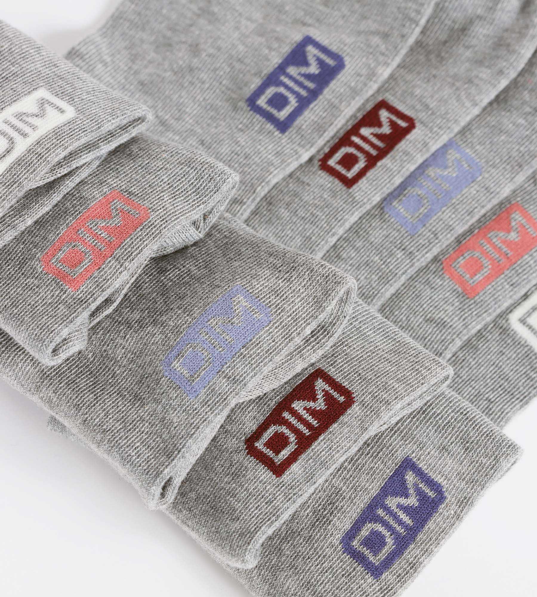 DIM Pacco da 5 fantasmini da donna in cotone grigio chiaro EcoDim
