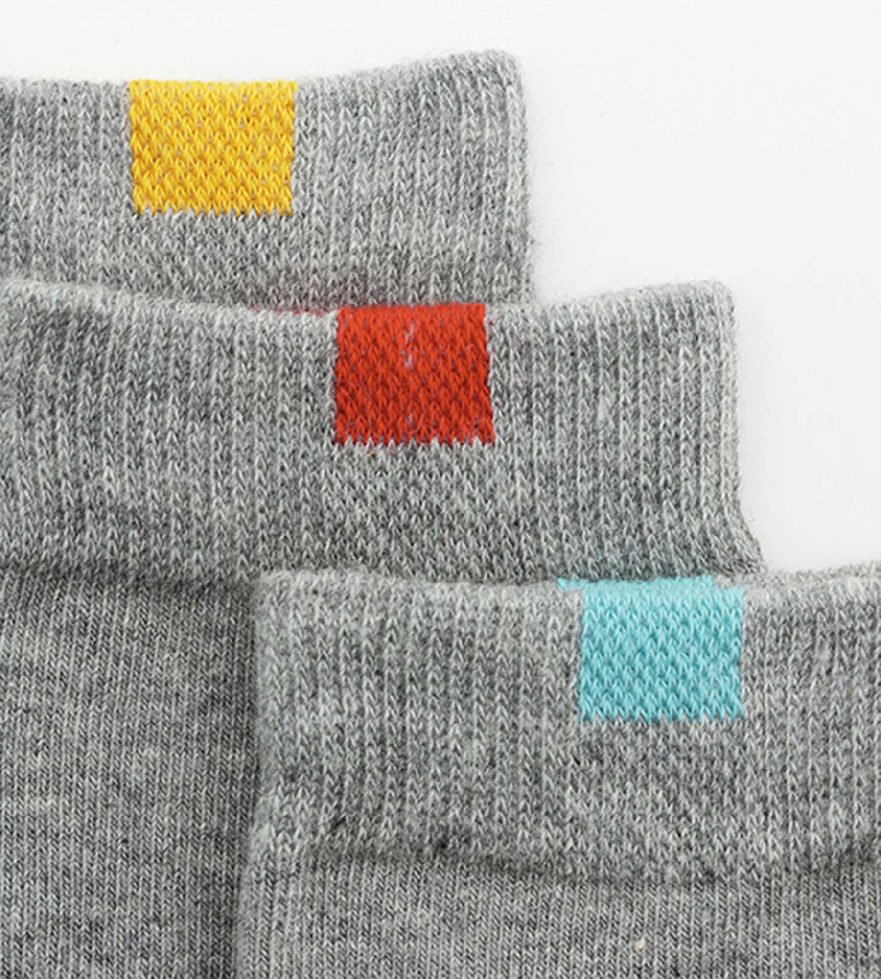 DIM Pacco da 5 paia di calze per bambini in cotone EcoDim Grigio Chiné