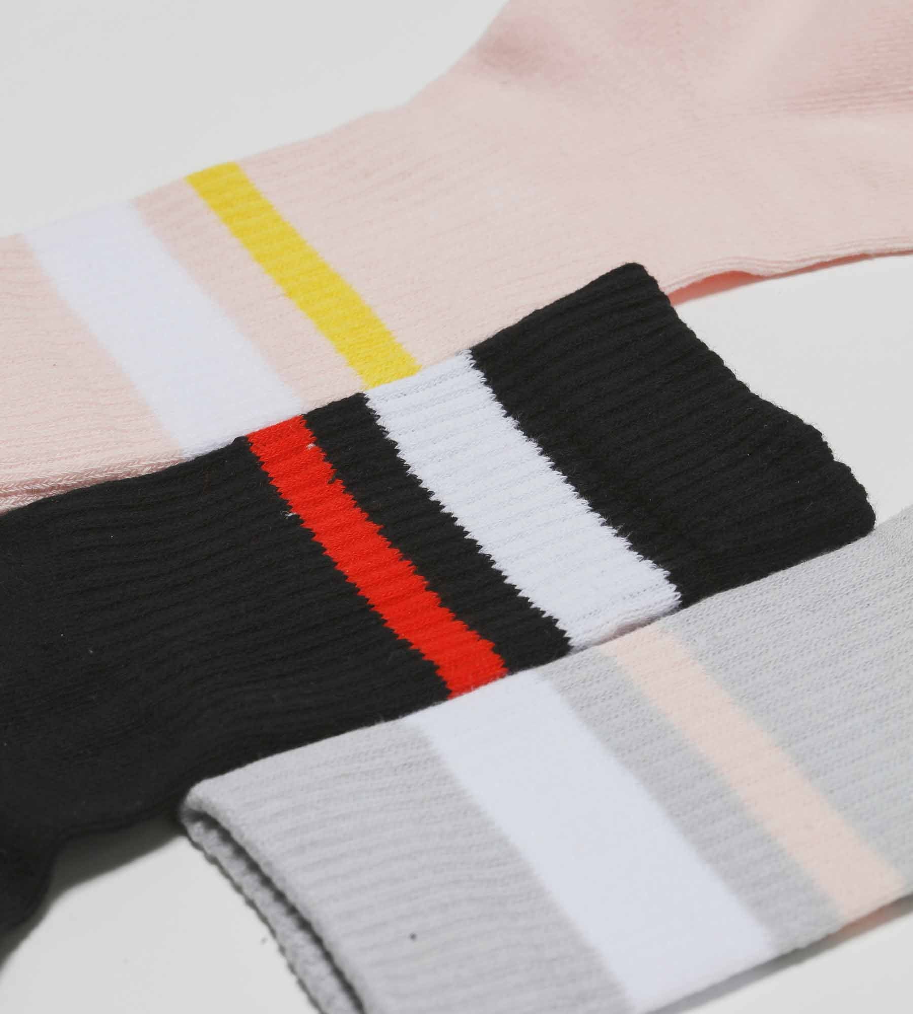 DIM Pacco da 3 paia di calze in cotone grigio rosa EcoDim Sport