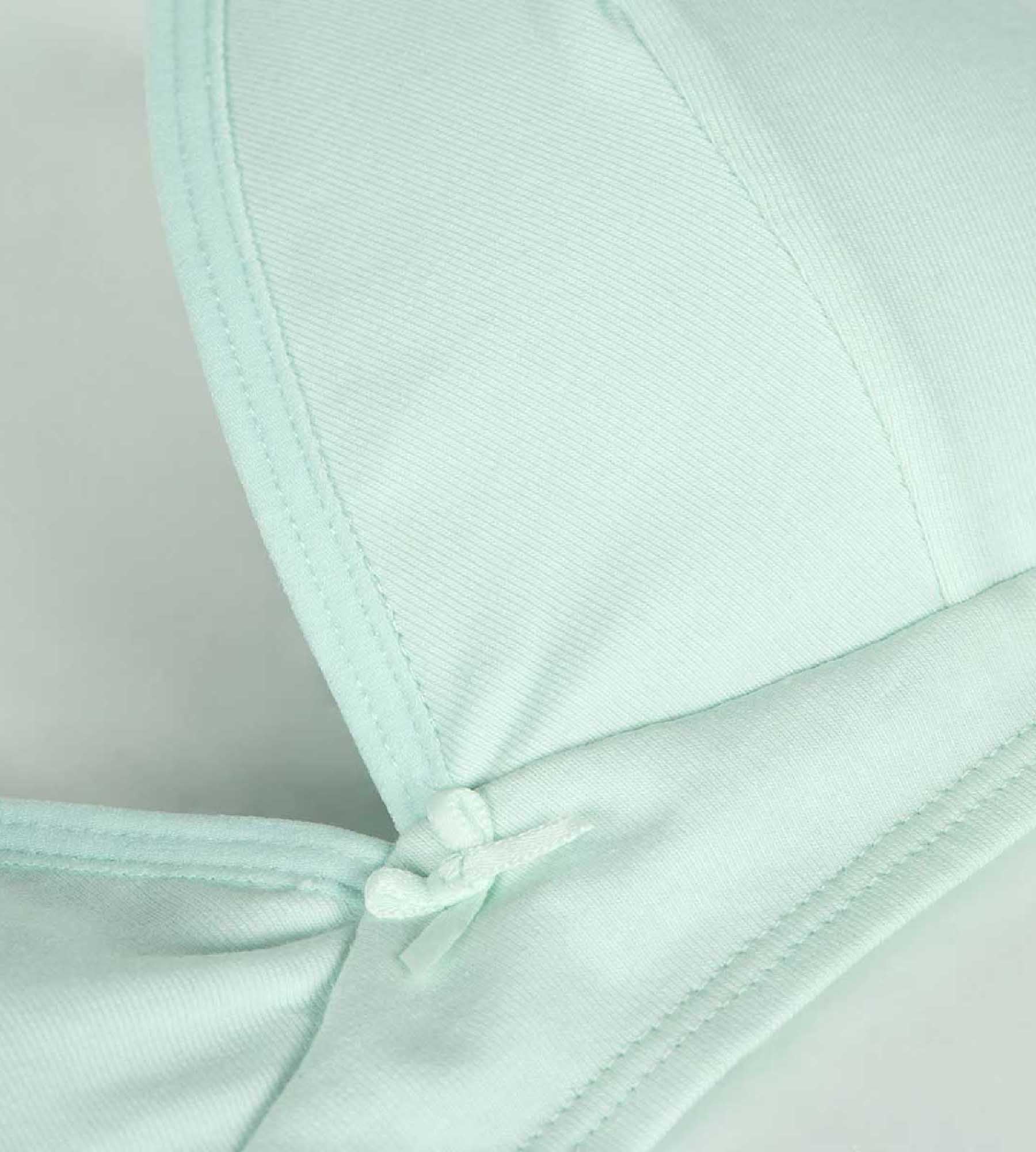 DIM Reggiseno a triangolo in cotone bio blu pastello Skin Care