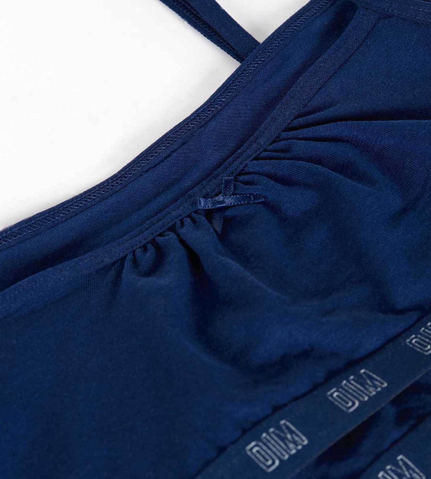 DIM Pacco da 2 brassieres per bambina in cotone bio Bleu Marine Dim Skin Care