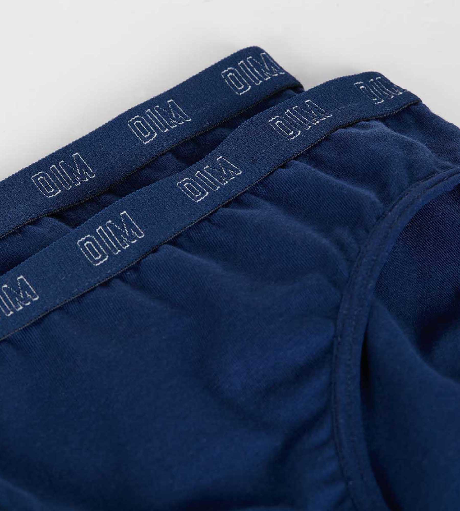 DIM Pacco da 2 slip in cotone bio per bambina Blu Navy Dim Skin Care