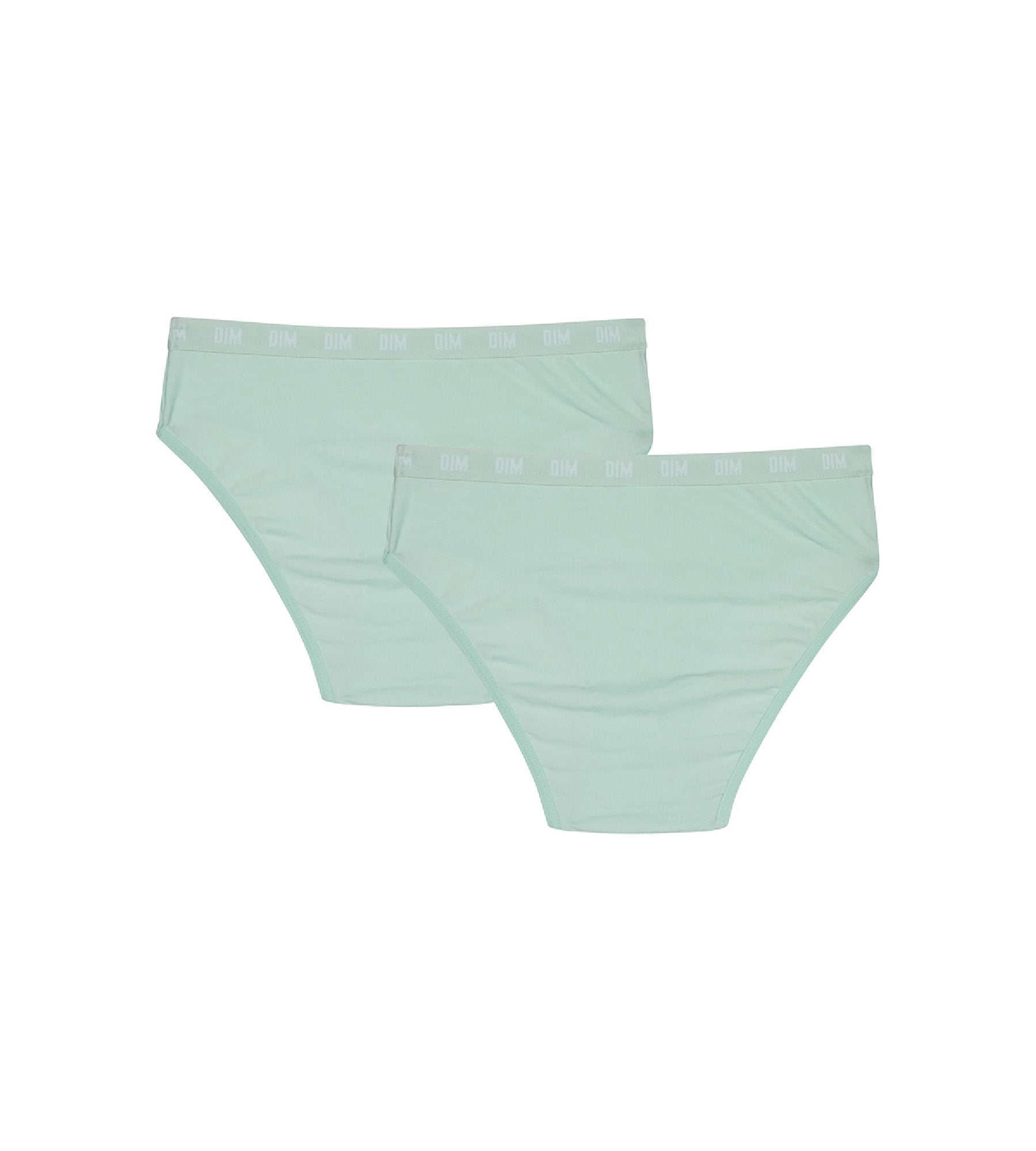 DIM Pacco da 2 slip in cotone bio blu pastello per bambina Dim Skin Care