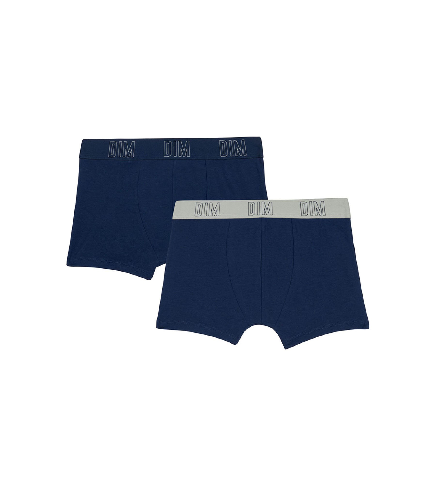 DIM Pacco da 2 boxer da ragazzo in cotone bio blu navy Dim Skin Care