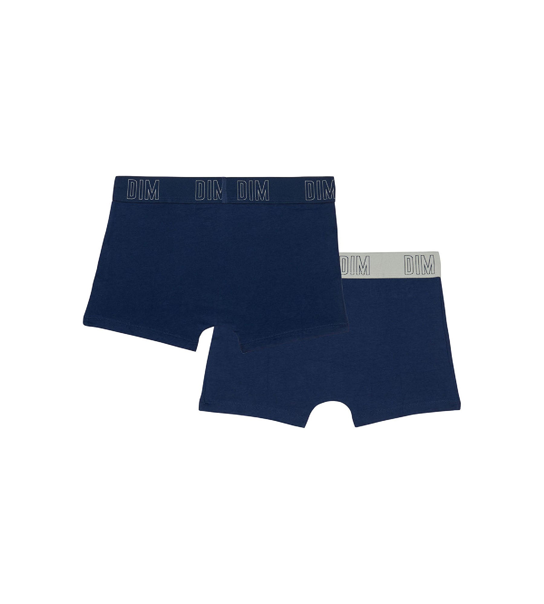 DIM Pacco da 2 boxer da ragazzo in cotone bio blu navy Dim Skin Care