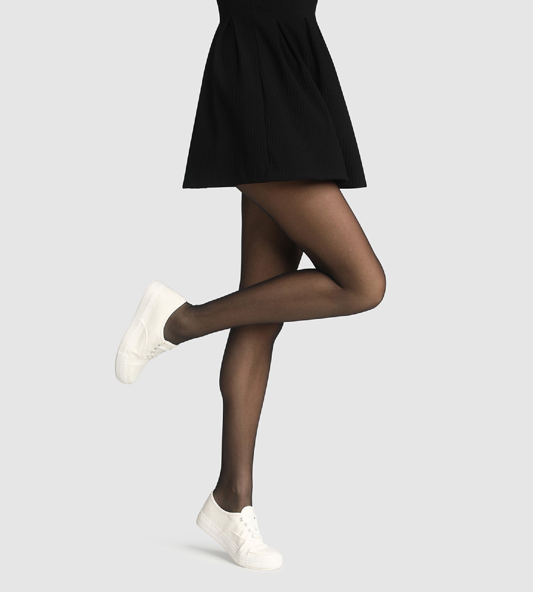 DIM Collant donna nero Trio