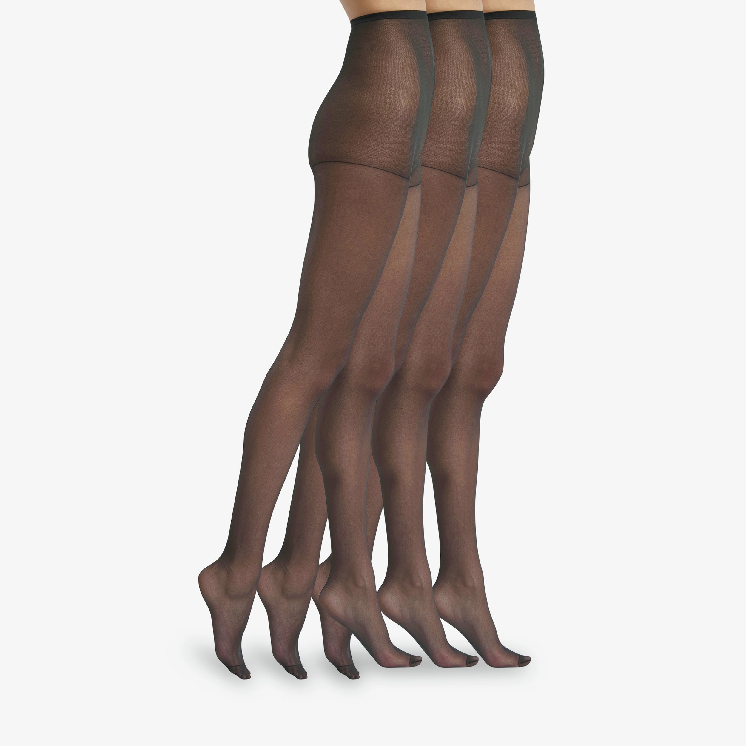 DIM Collant donna nero Trio
