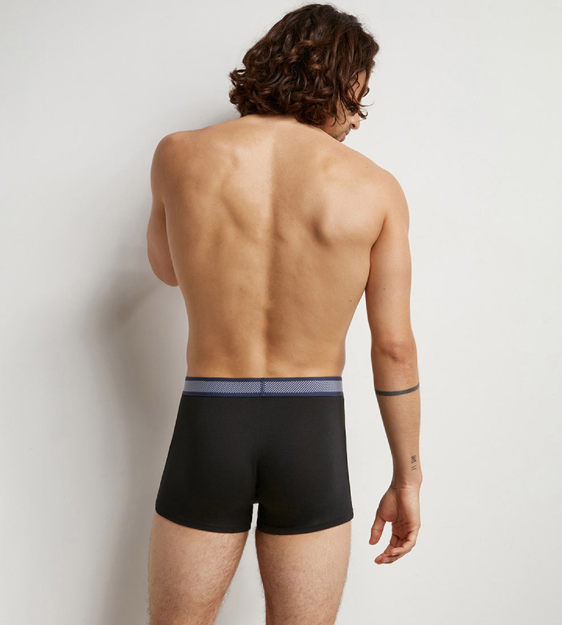 DIM Boxer Uomo in cotone modal a righe nere Dim Smart