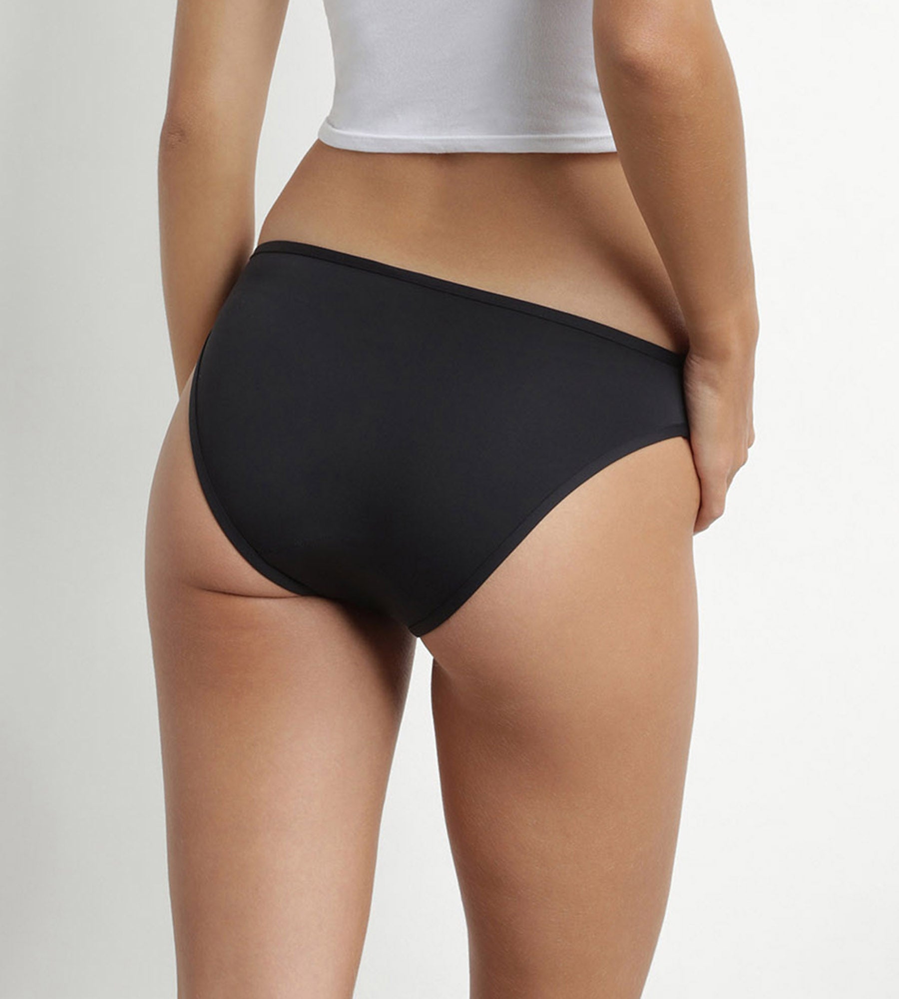 DIM Costumi da bagno mestruali nero slip flusso leggero e medio DIM Protect