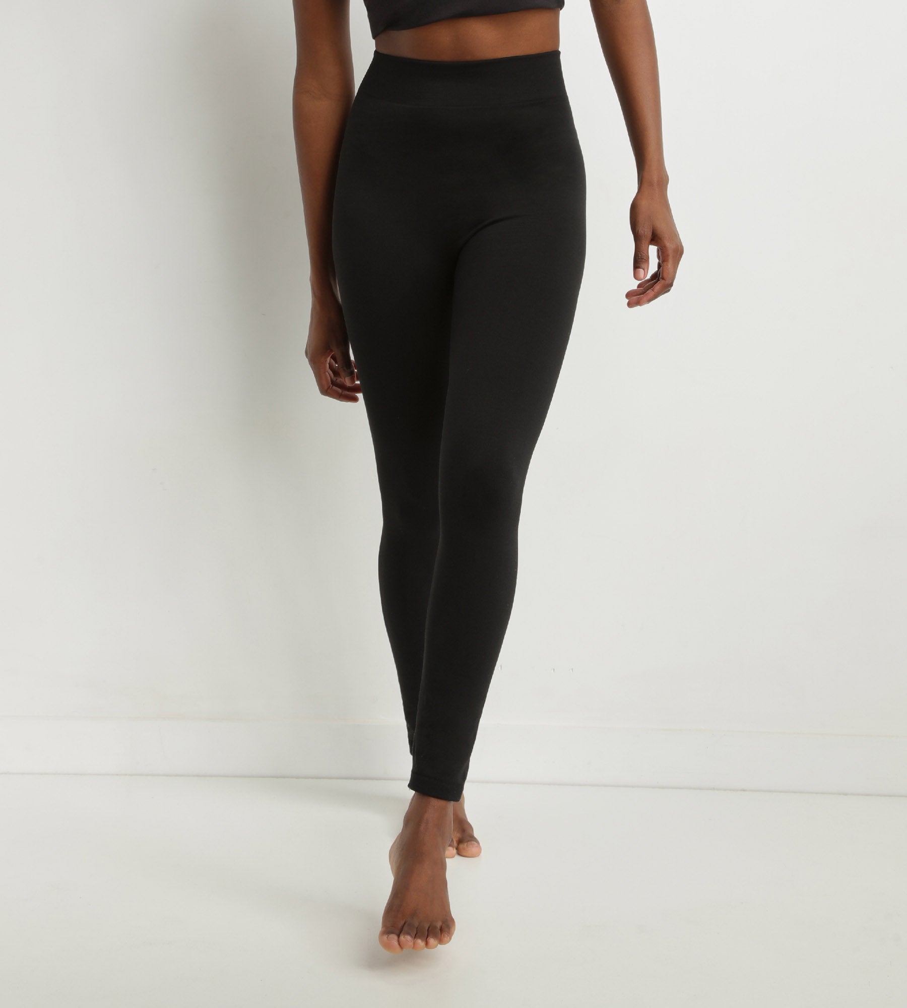 DIM Leggings termici da donna neri con fodera in pile Dim Relax & Go
