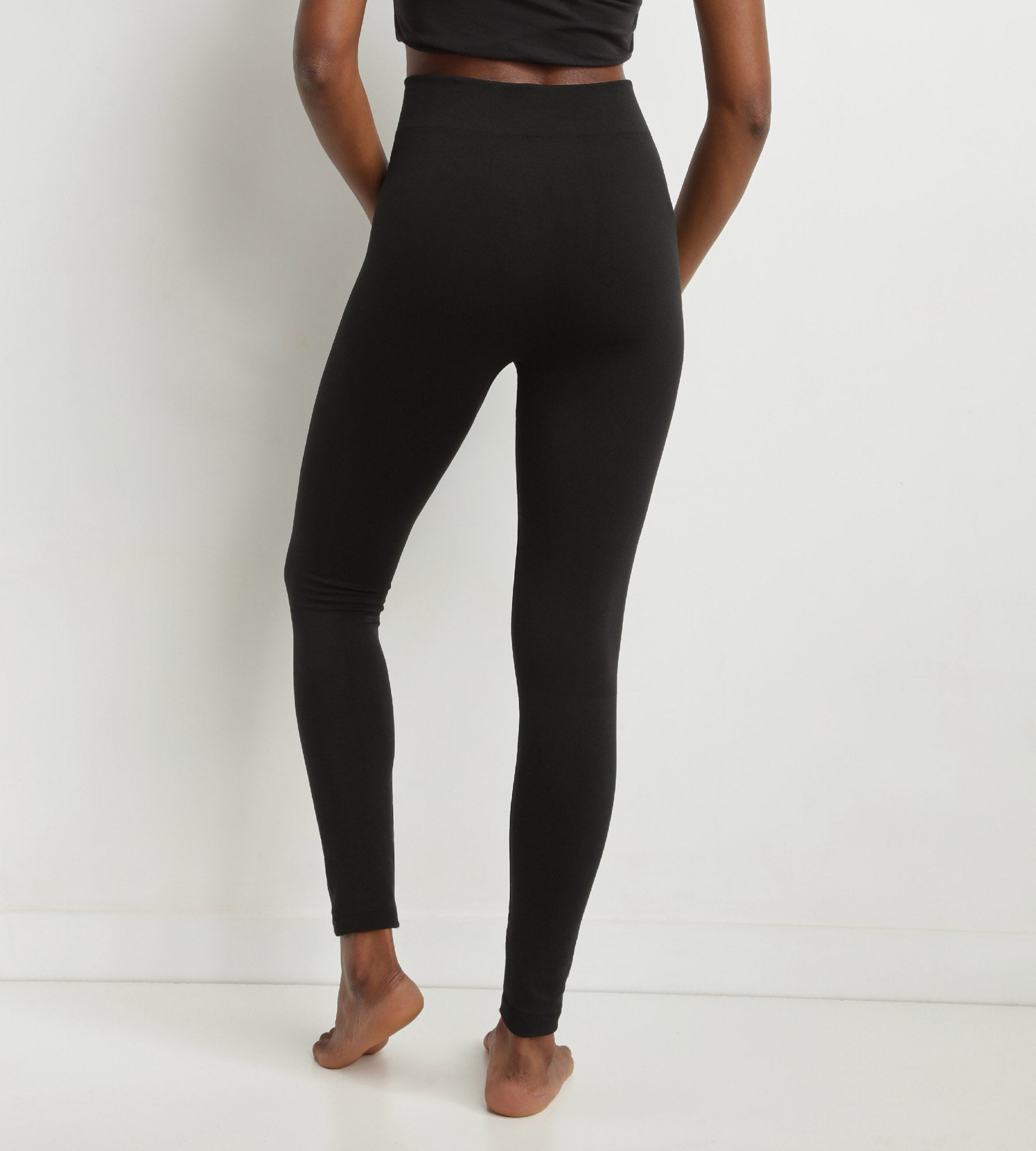 DIM Leggings termici da donna neri con fodera in pile Dim Relax & Go