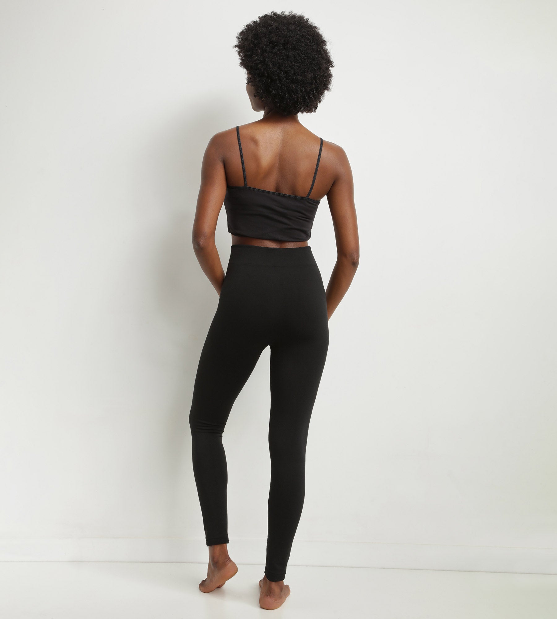 DIM Leggings termici da donna neri con fodera in pile Dim Relax & Go