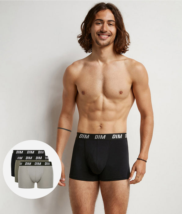 DIM Pacco da 3 boxer da uomo Regul Activ Active Temperature Control Verde