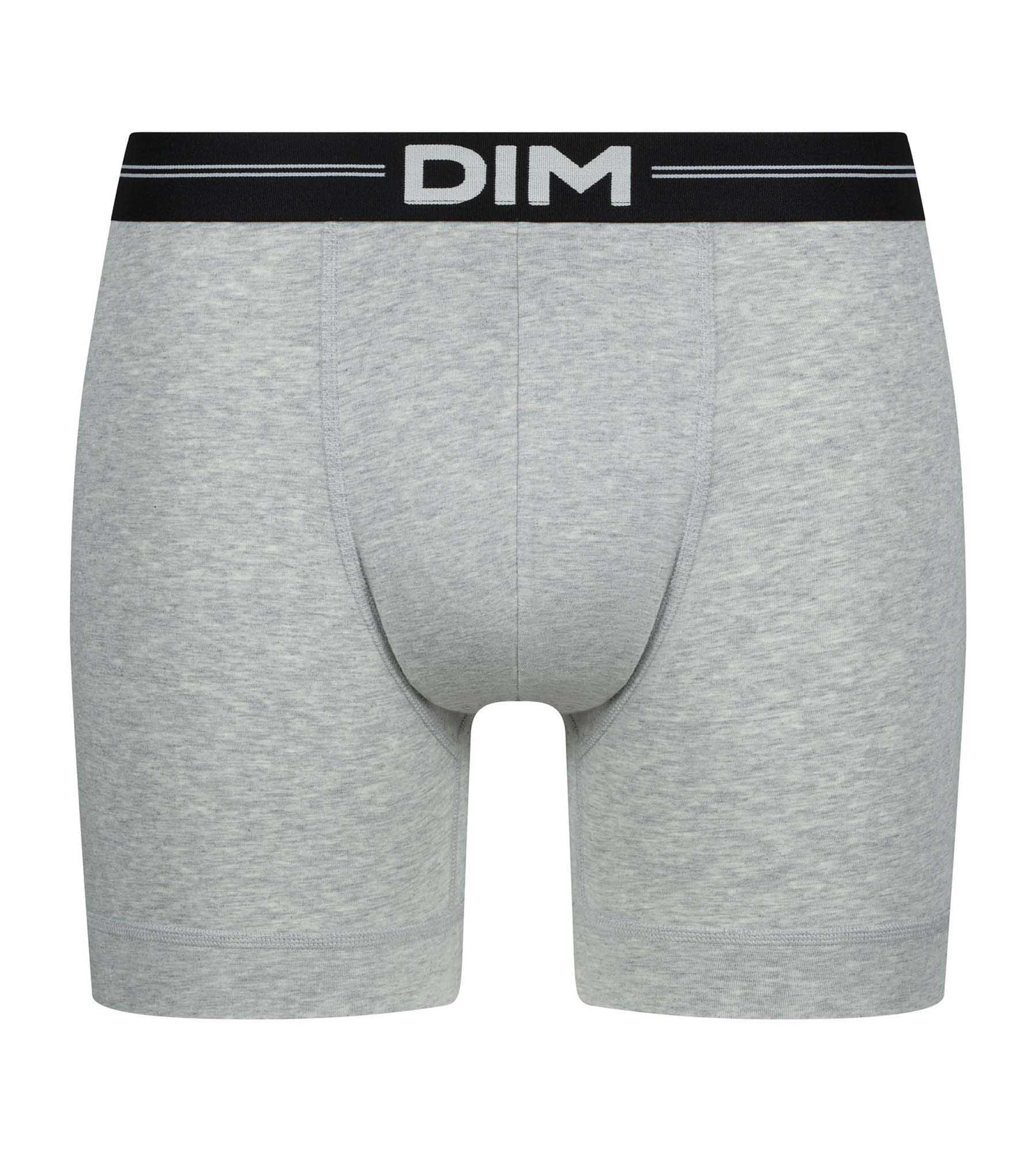 DIM Boxer lungo grigio Chiné da uomo Dim Icons