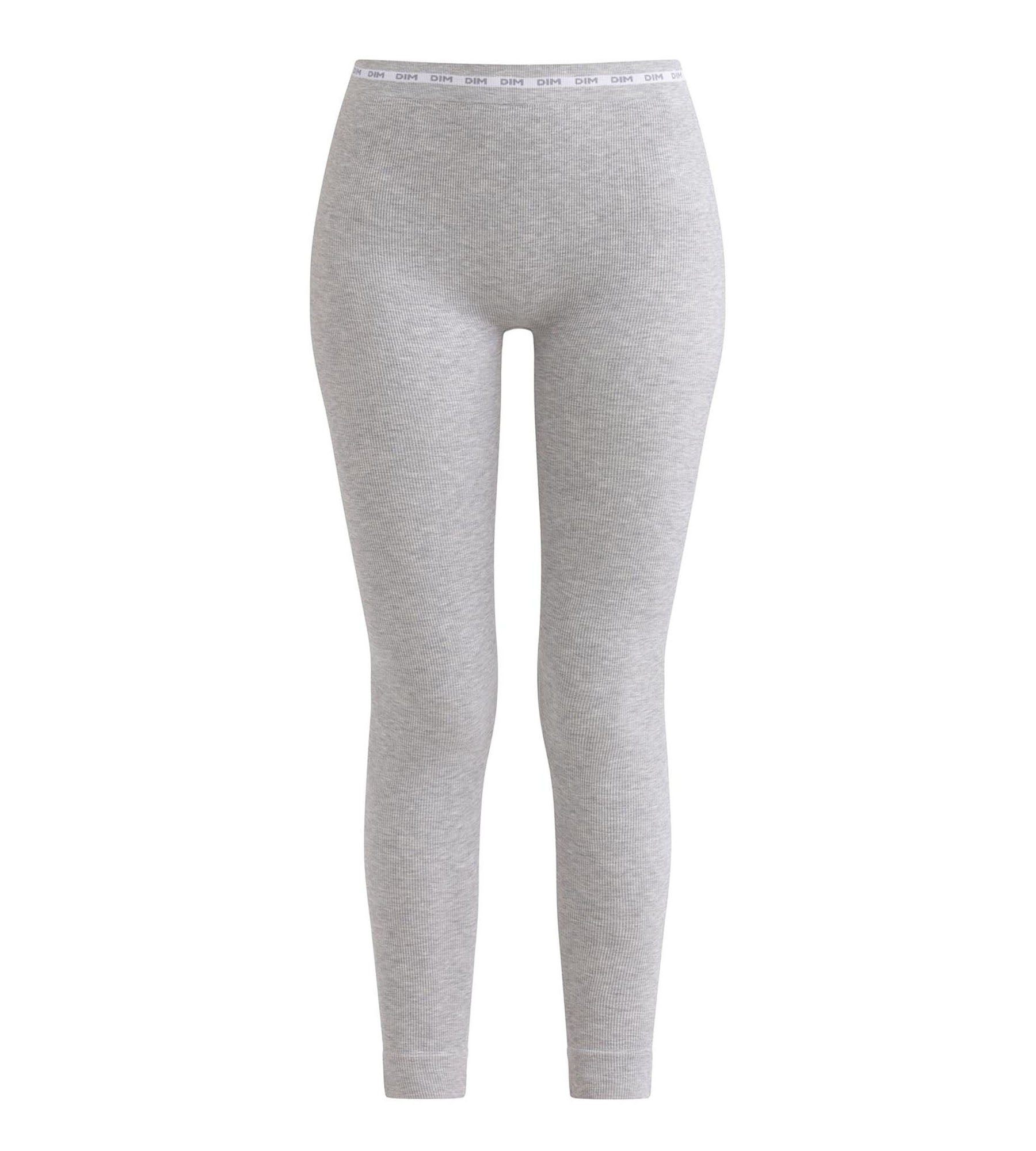 DIM Leggings donna in tessuto a coste DIM Icons Heather Grey
