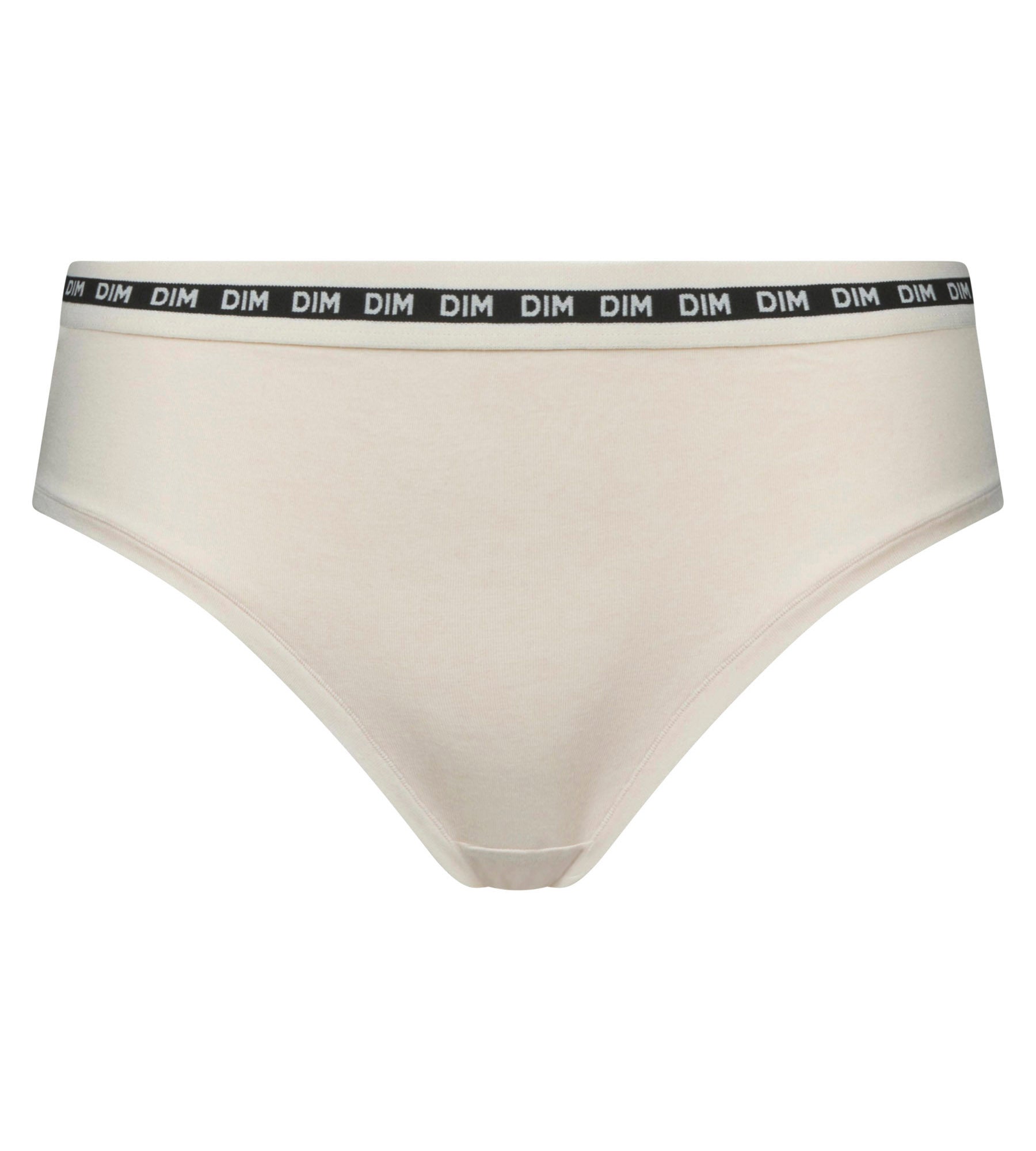 DIM Shorty donna beige in cotone modal con cintura a contrasto DIM Icons Essential