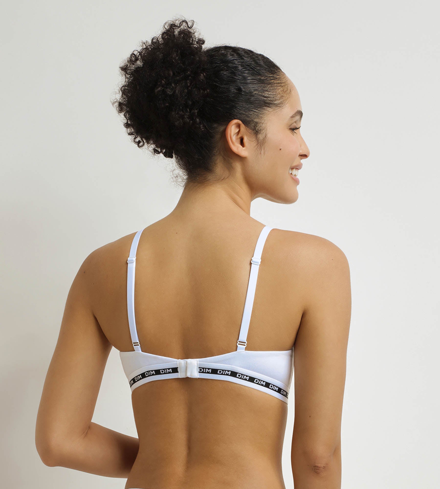 DIM Reggiseni a triangolo imbottiti bianchi DIM Icons