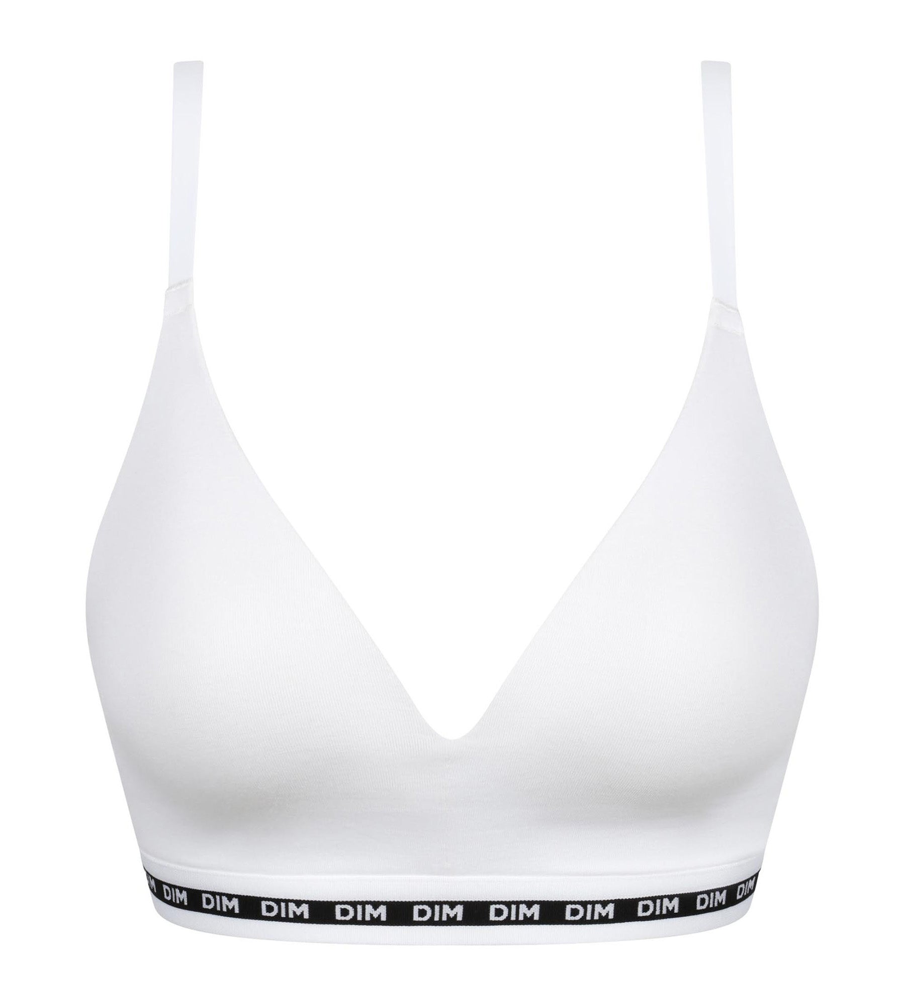 DIM Reggiseni a triangolo imbottiti bianchi DIM Icons