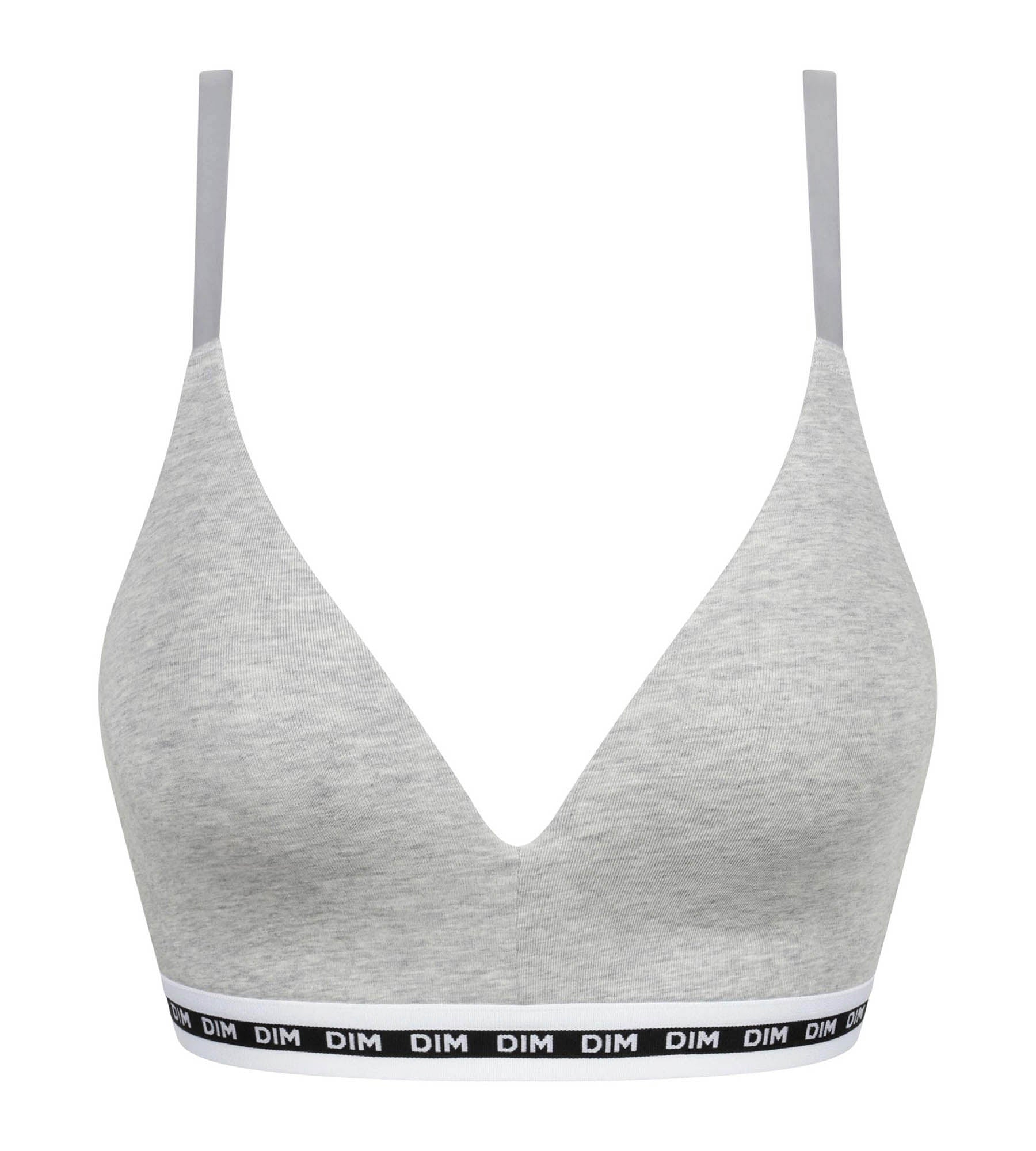 DIM Reggiseno a triangolo imbottito grigio DIM Icons