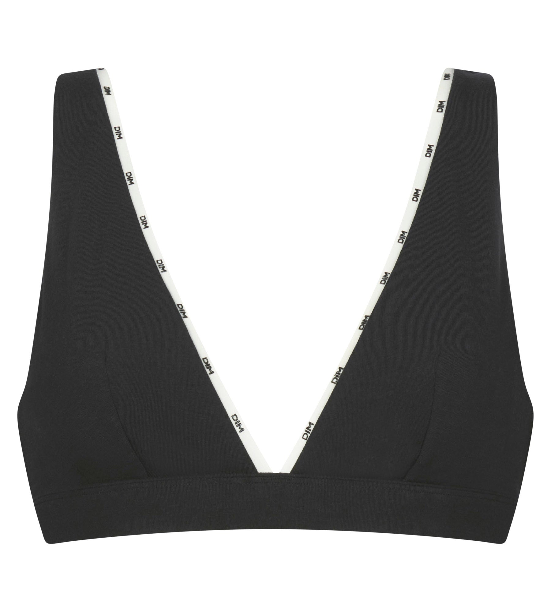 DIM Reggiseno foulard in cotone modal nero Dim Icons