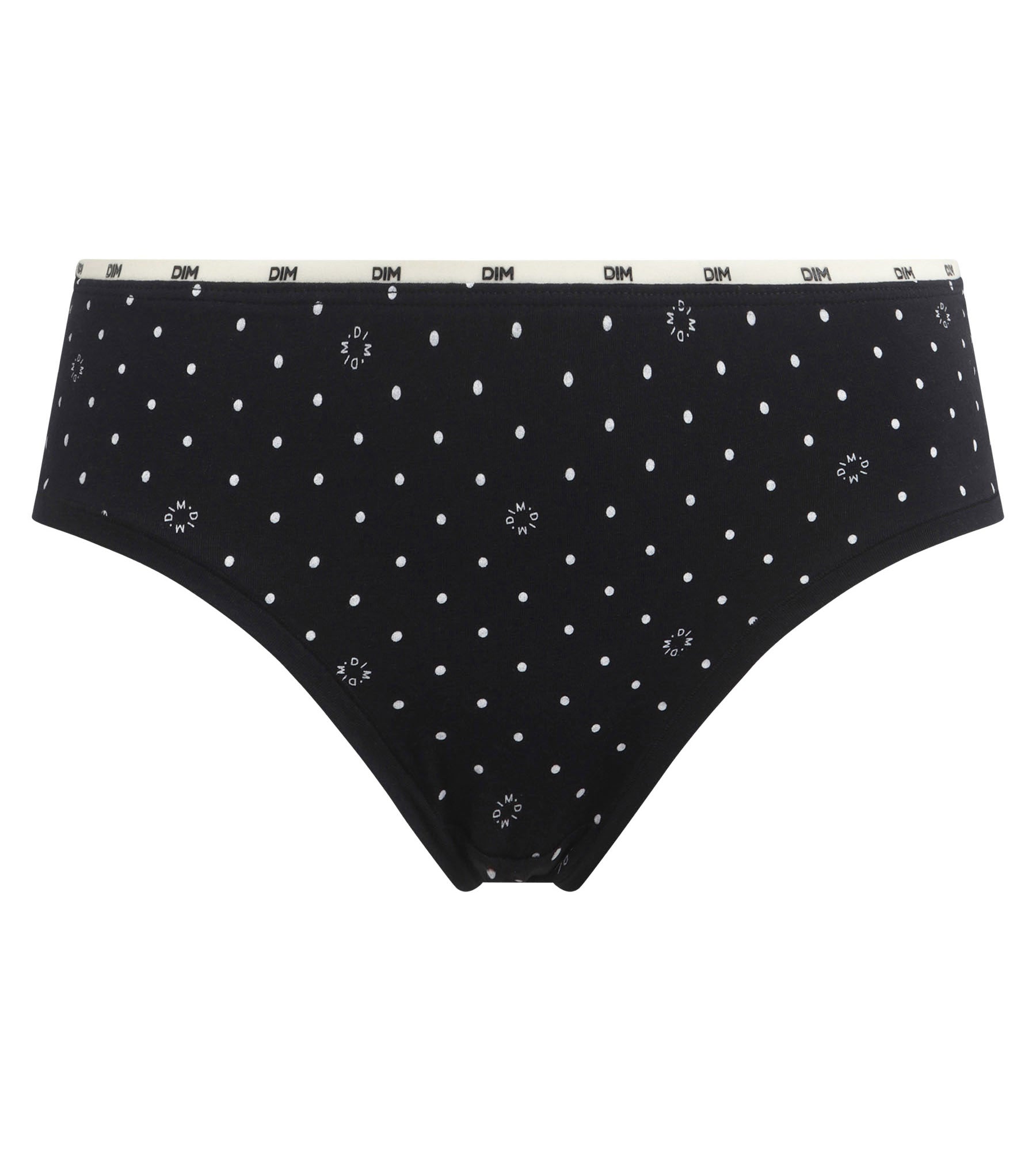 DIM Slip donna in cotone modal nero con motivo logo DIM Icons Essentiel