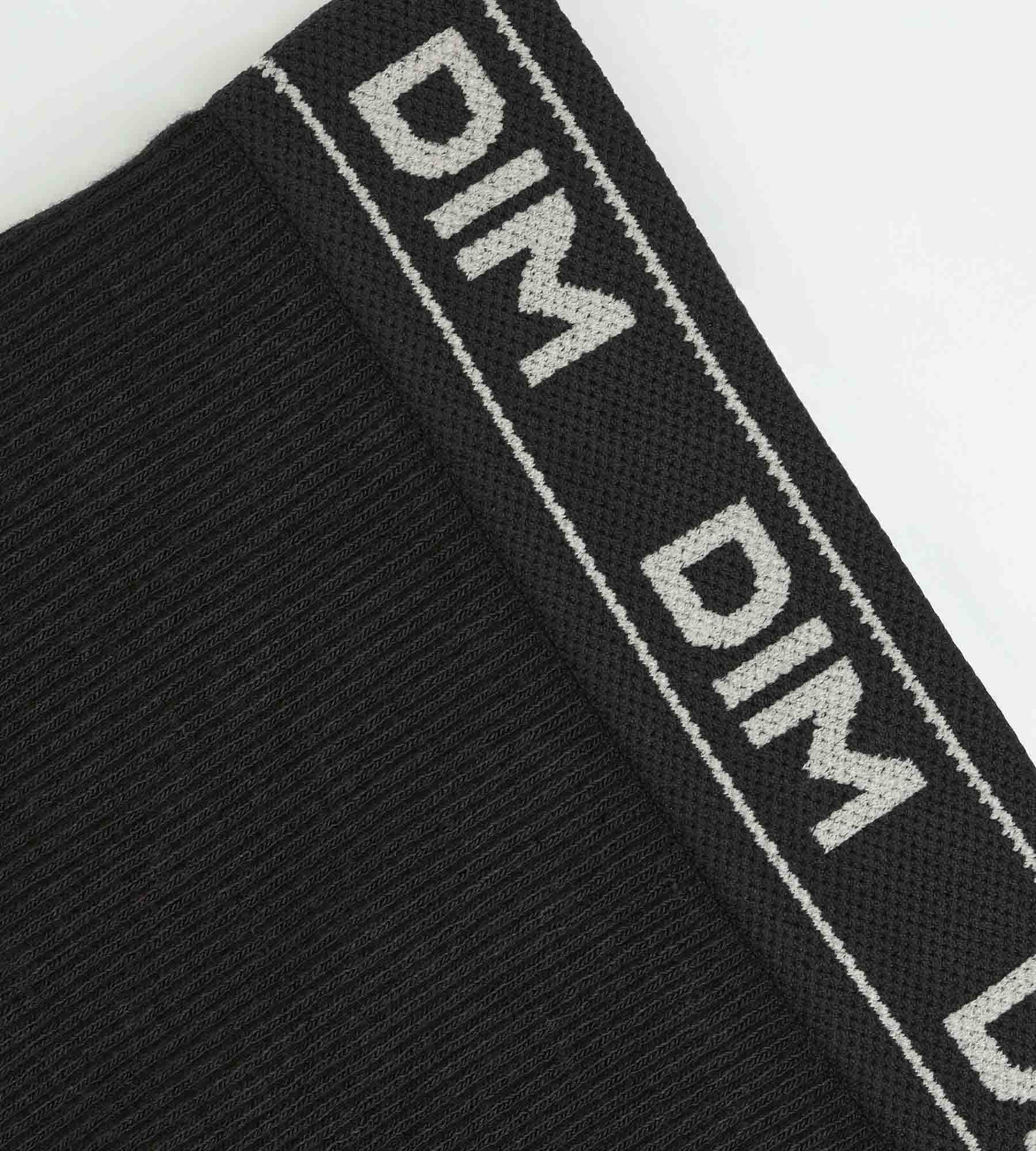 DIM Boxer bambino in cotone modal a costine nero DIM Icons