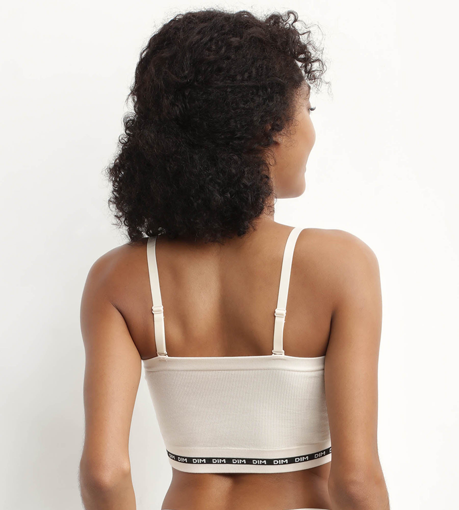 DIM Reggiseno a fascia beige in poliammide modale con ferretto DIM Icons Seamless