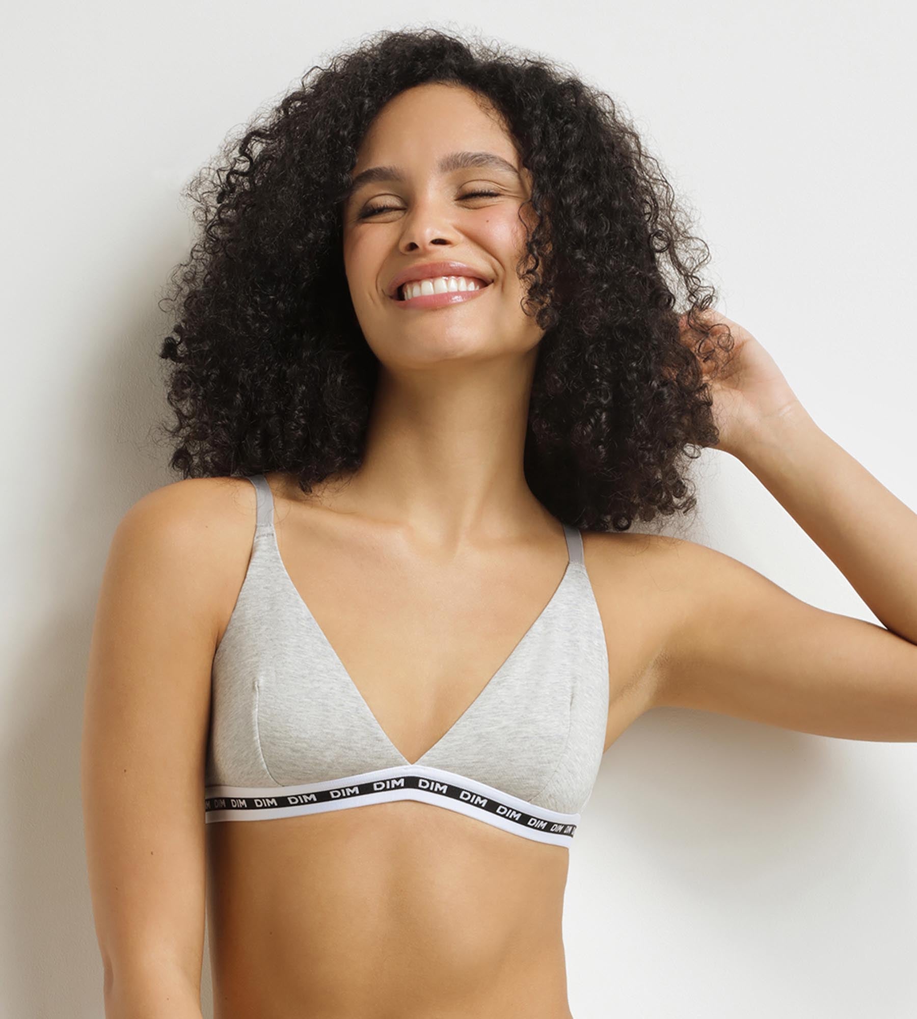 DIM Reggiseno a triangolo Donna senza ferretto Dim Icons Heather Grey