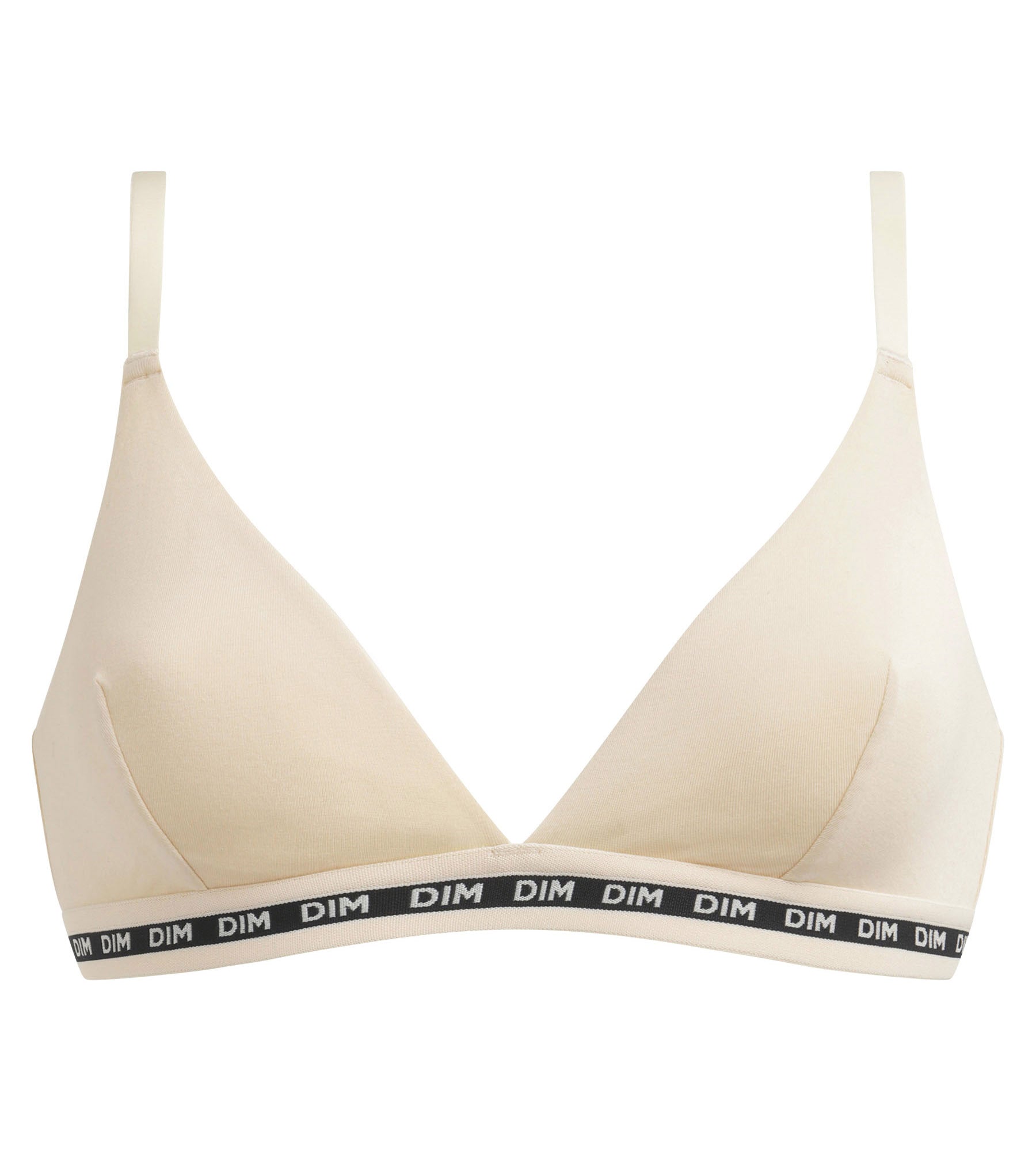 DIM Reggiseno a triangolo beige in cotone modale DIM Icons Essentiel