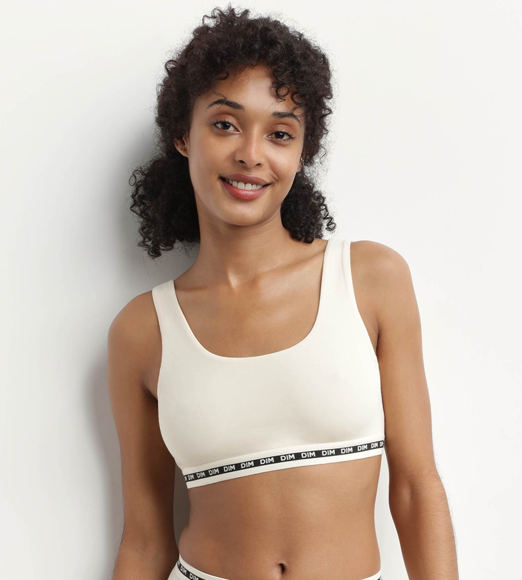 DIM Reggiseno beige con ferretto in poliammide modal DIM Icons Seamless