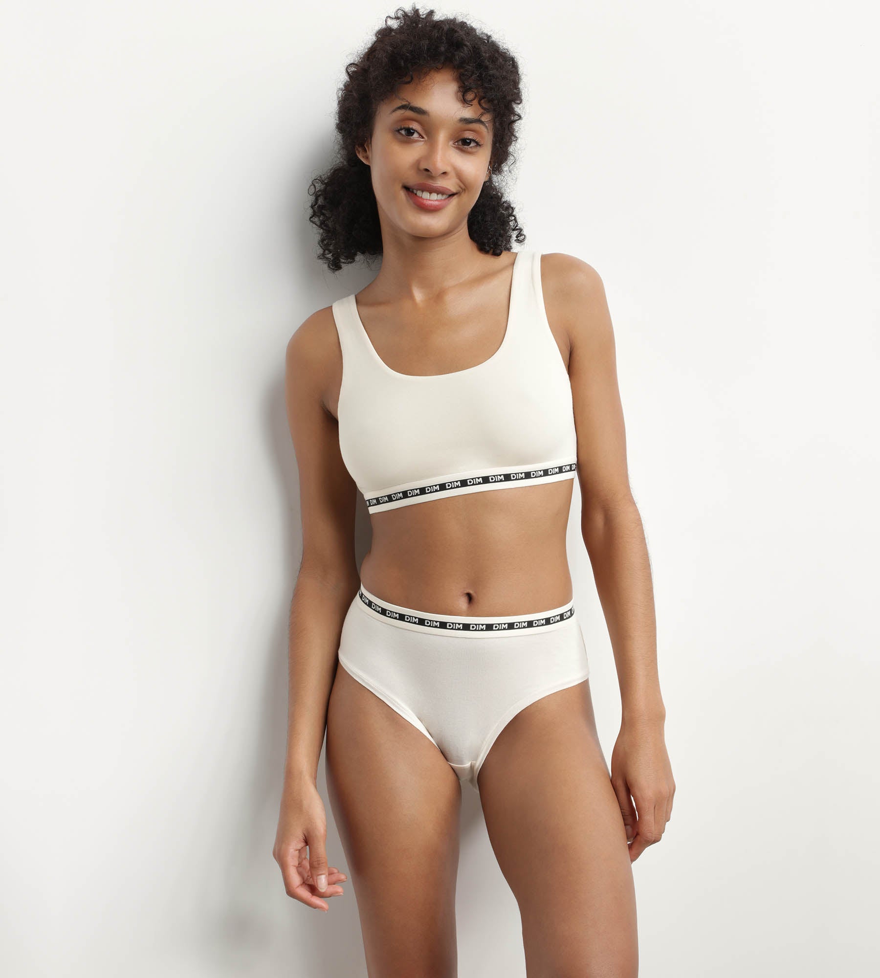 DIM Reggiseno beige con ferretto in poliammide modal DIM Icons Seamless
