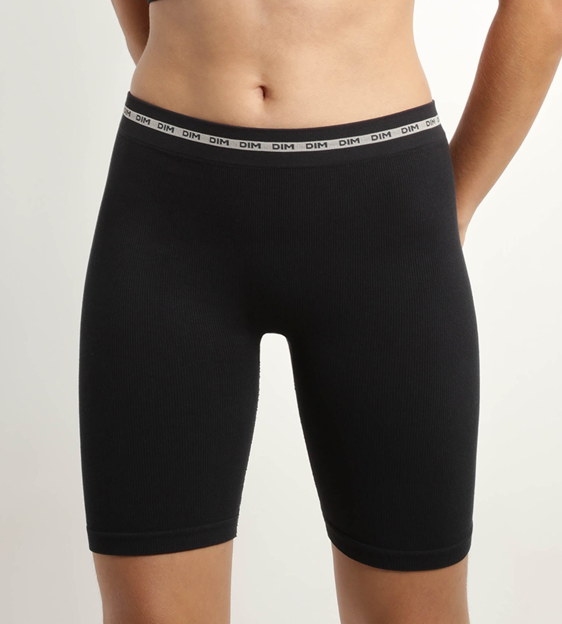DIM Reggiseno donna a coste in poliammide modale Nero DIM Icons Seamless
