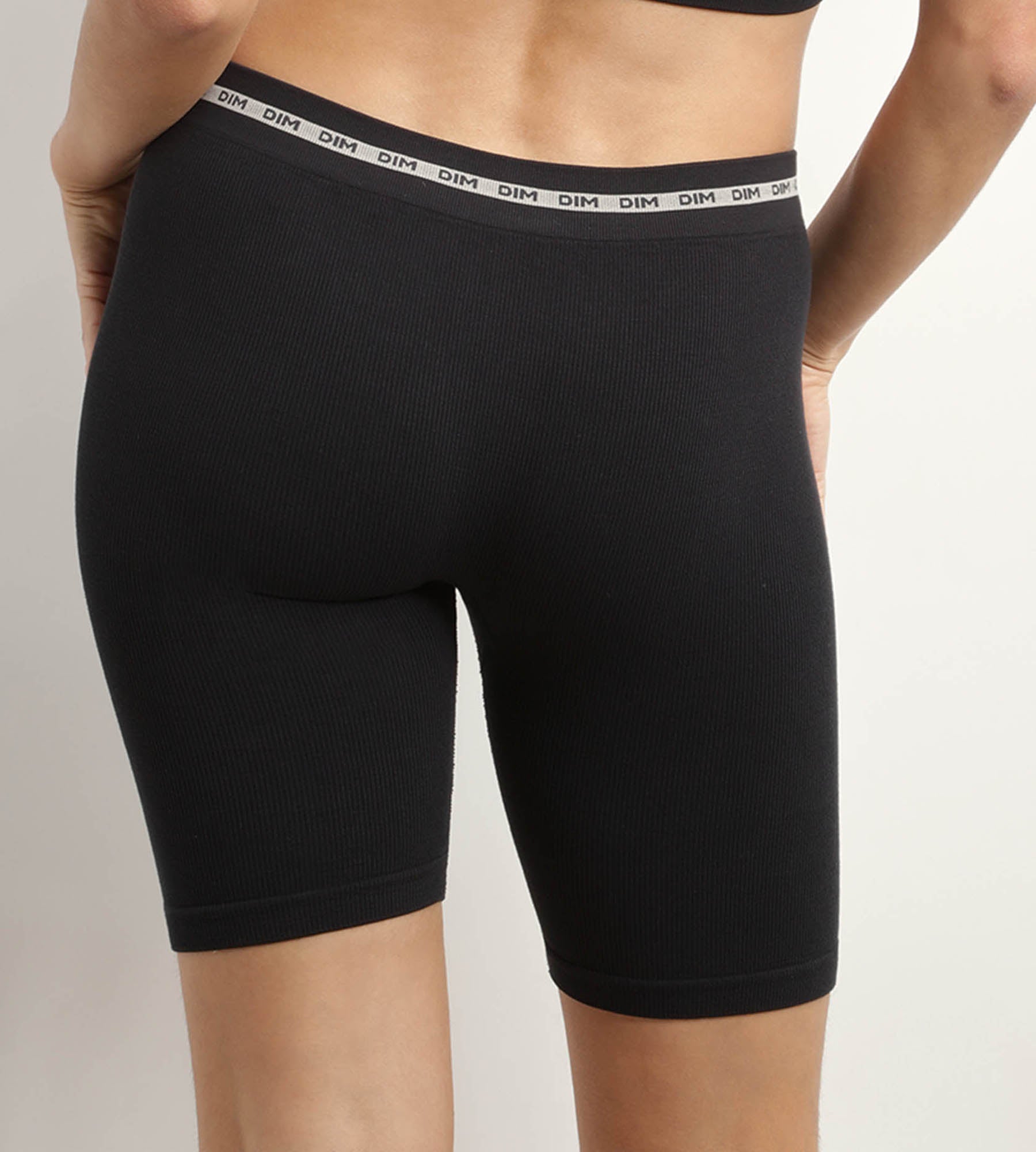DIM Reggiseno donna a coste in poliammide modale Nero DIM Icons Seamless