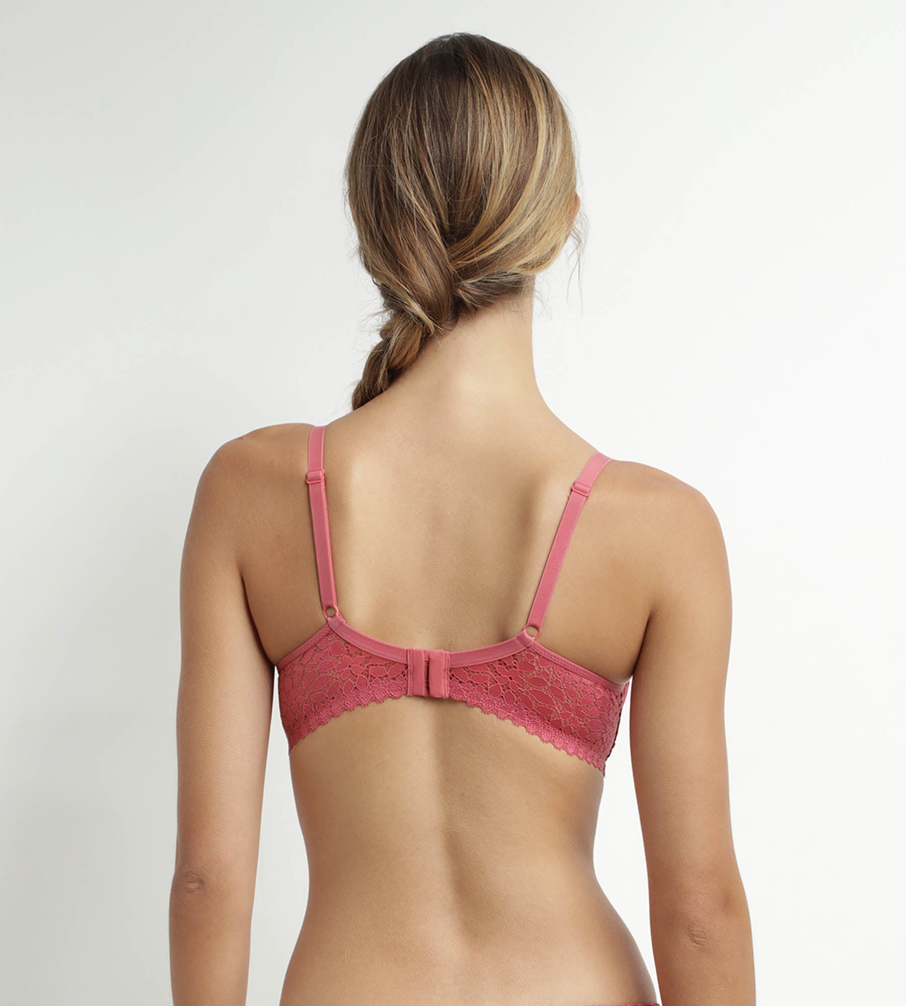 DIM Reggiseno push-up con ferretto e pizzo floreale Rose Daily Dentelle