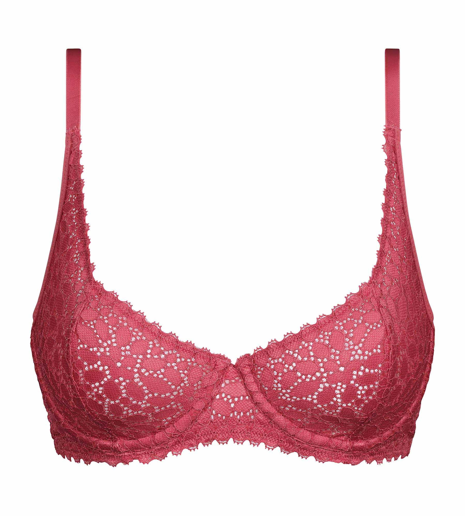 DIM Reggiseno push-up con ferretto e pizzo floreale Rose Daily Dentelle