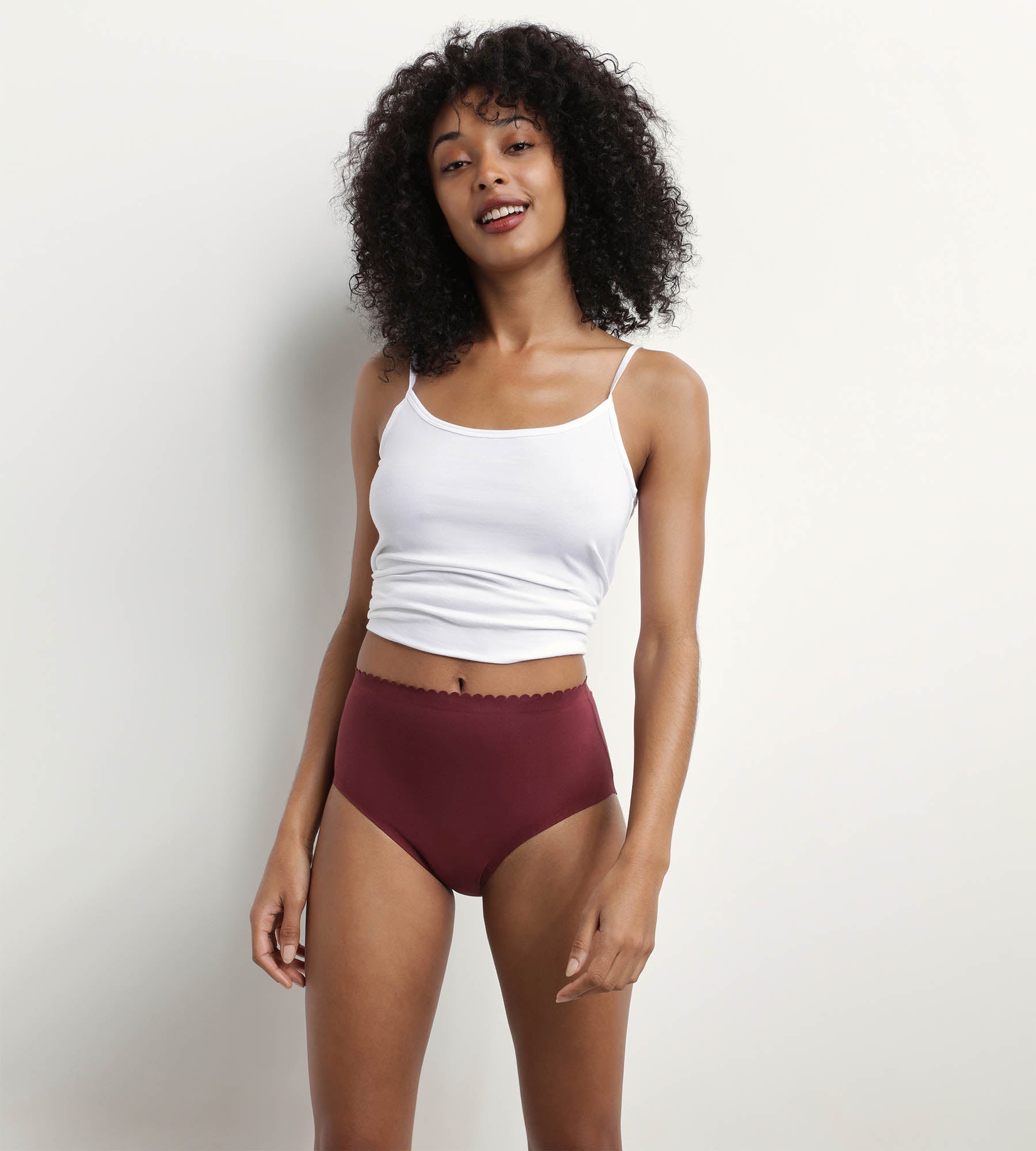 DIM Body Touch Easy Pacco da 2 slip in cotone elasticizzato rosa rubino