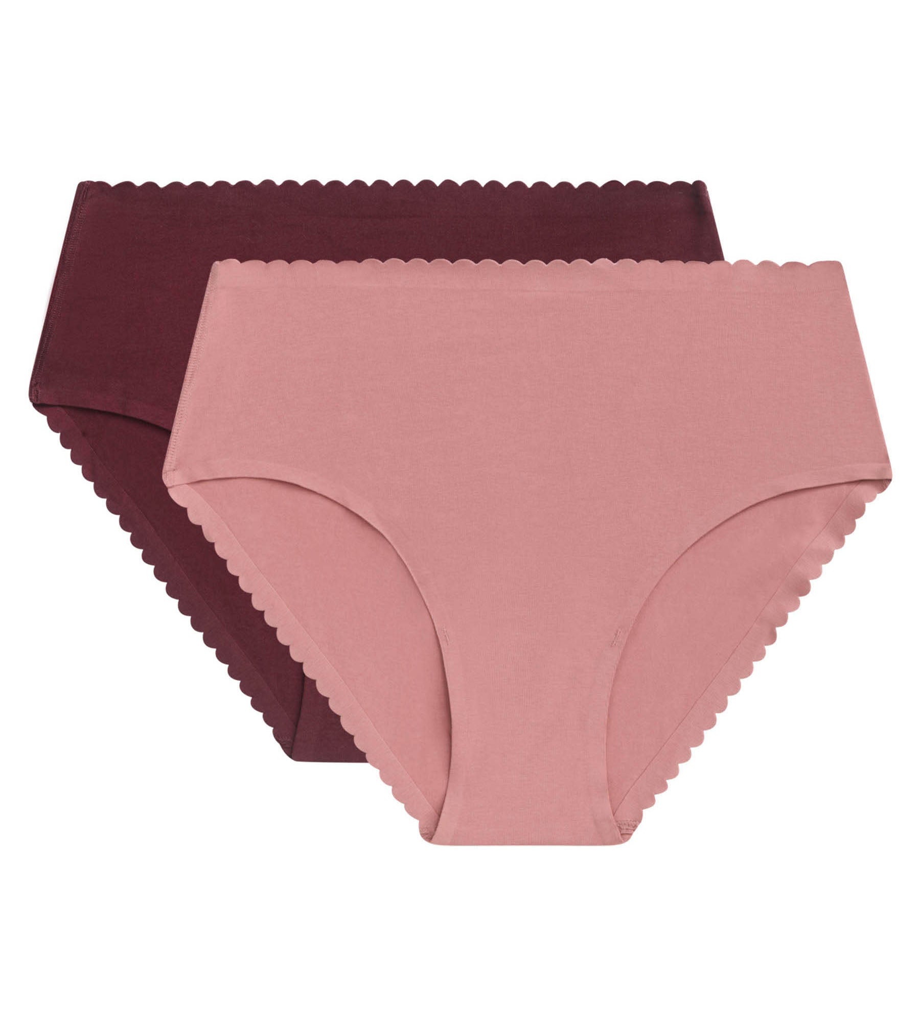 DIM Body Touch Easy Pacco da 2 slip in cotone elasticizzato rosa rubino