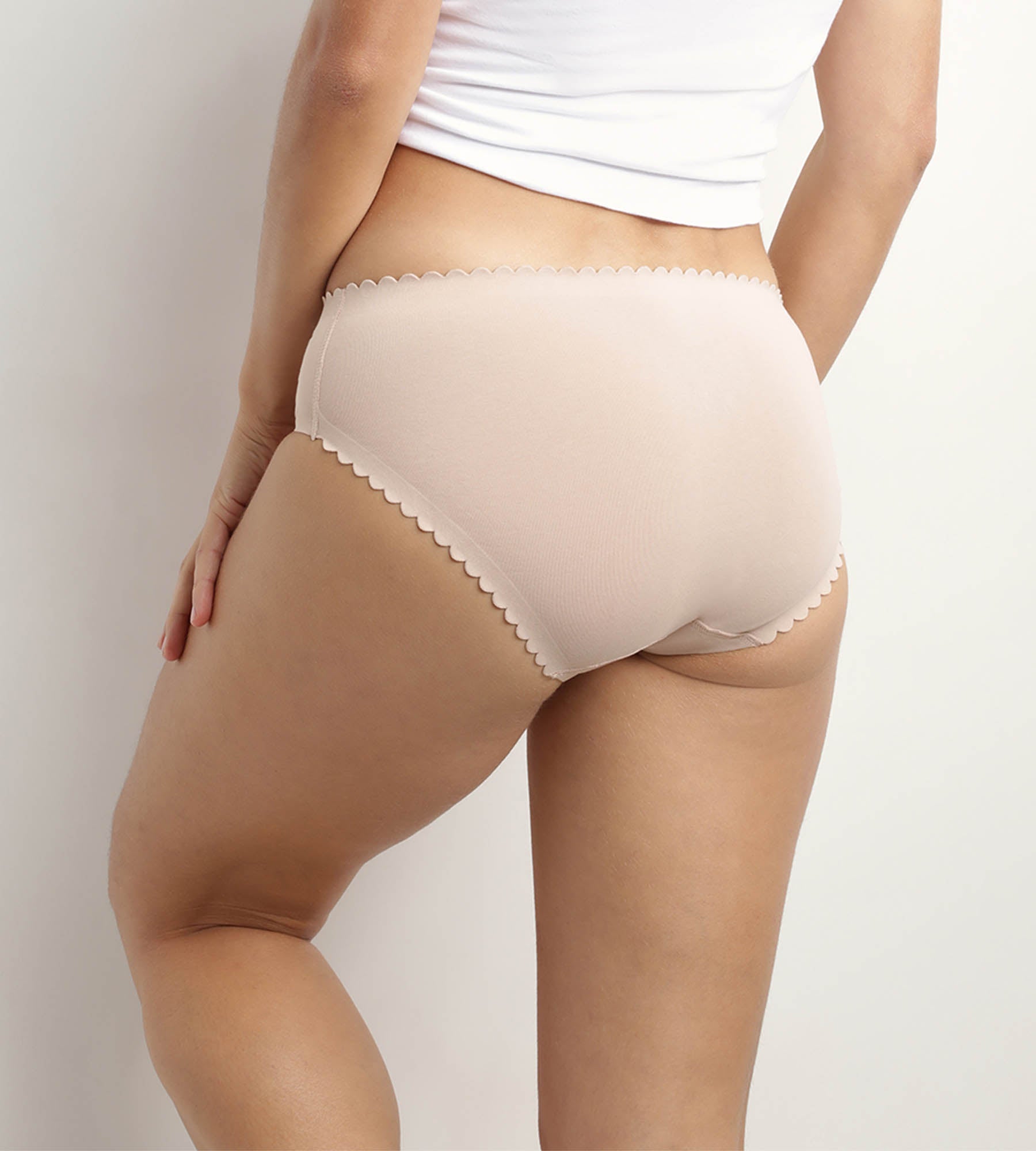 DIM Pacco da 2 slip donna Body Touch Easy in cotone elasticizzato nero e carne