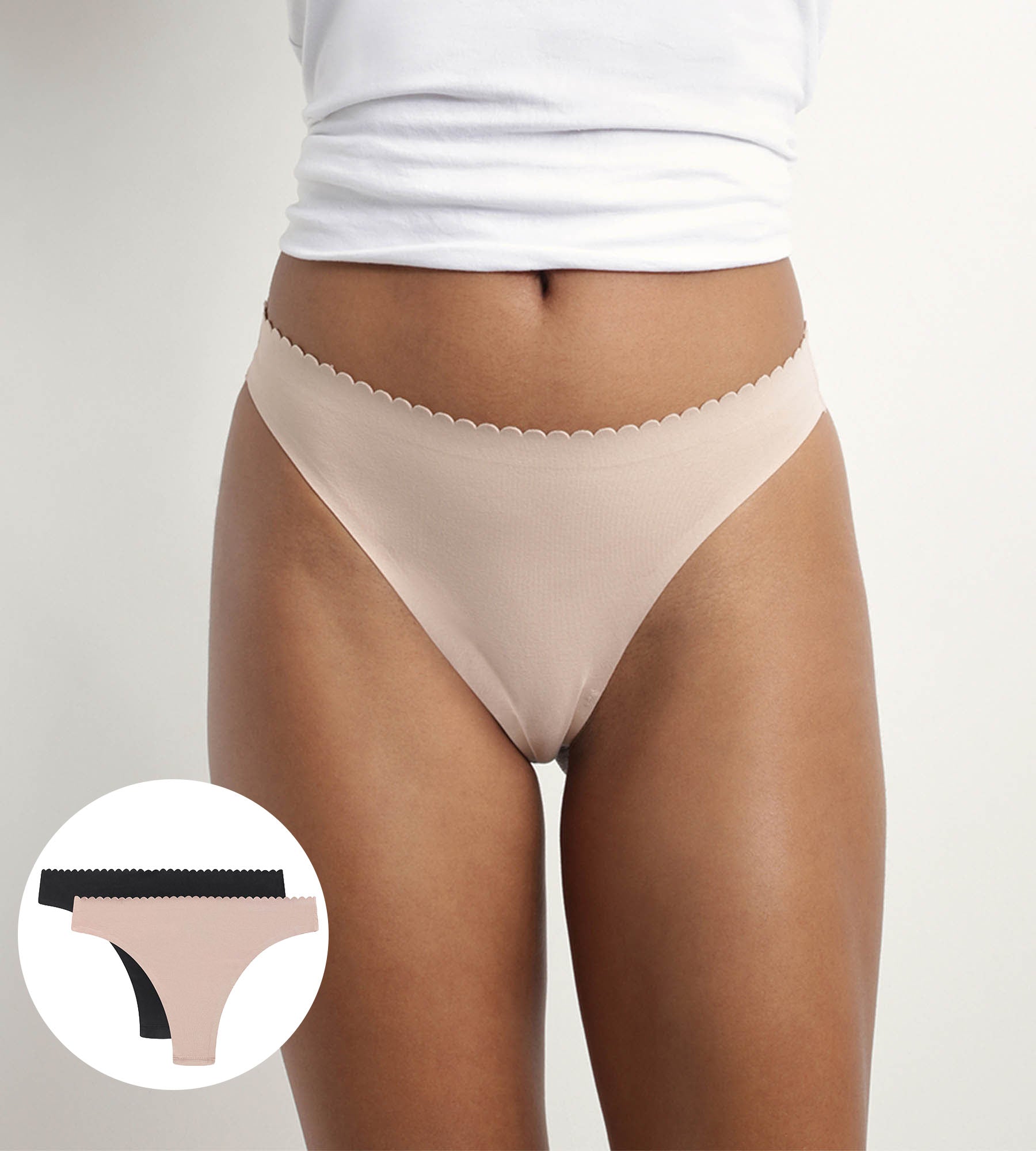 DIM Pacco da 2 tanga da donna Body Touch Easy color carne e nero