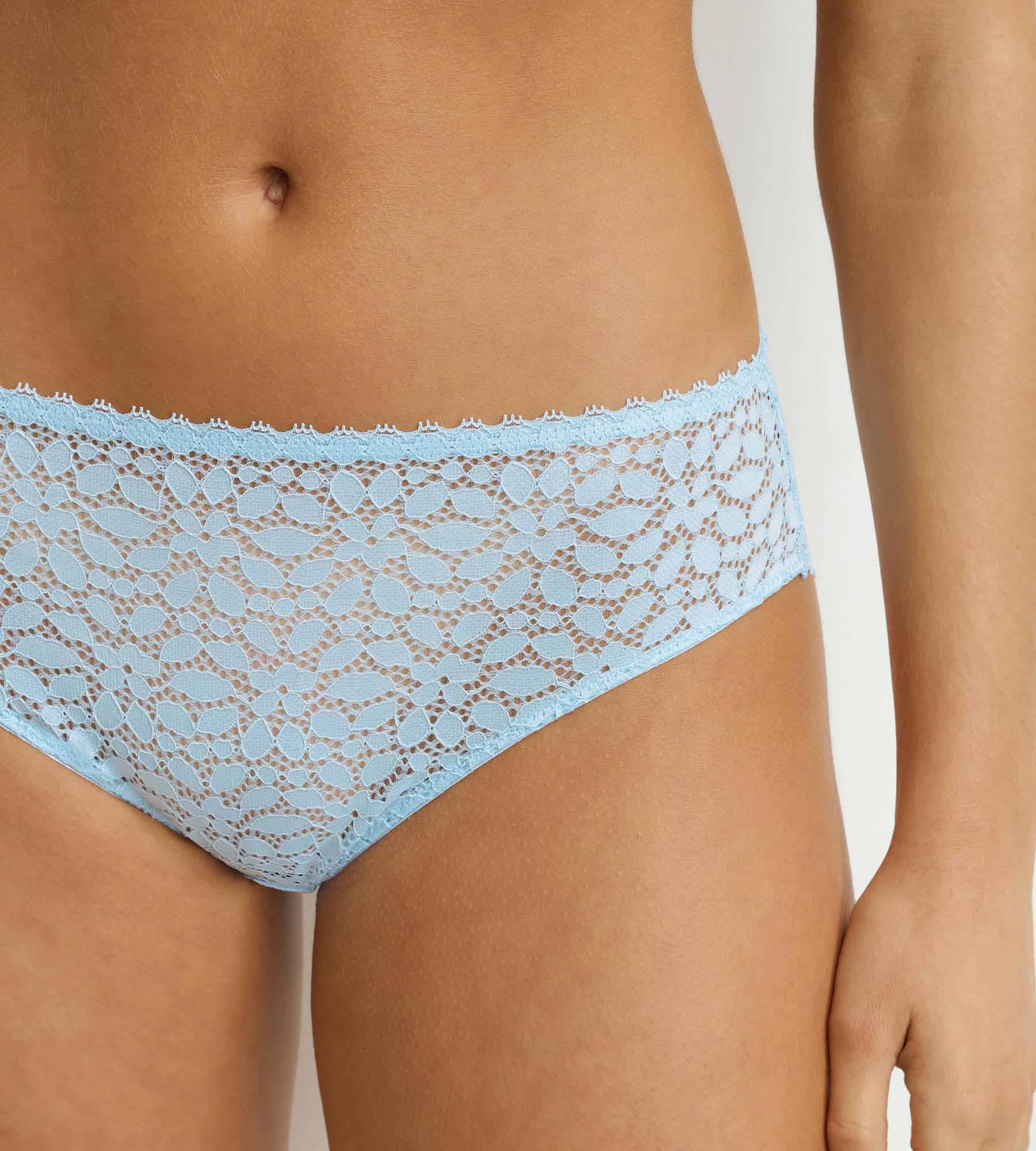 DIM Slip donna in pizzo floreale Blu Camicia Dim Daily Dentelle