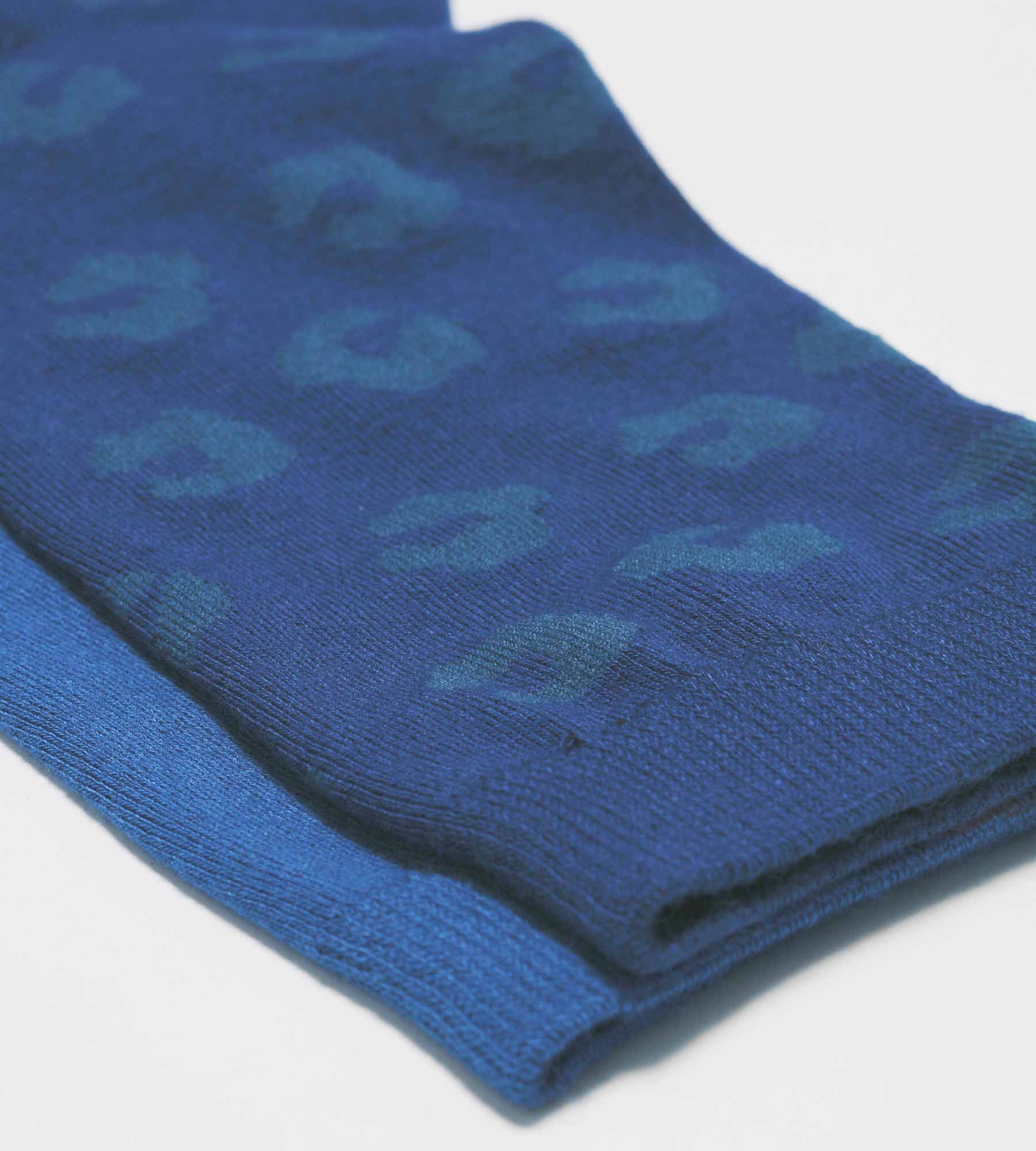 DIM Pacco da 2 calze da donna in viscosa con fiore blu Dim Bamboo