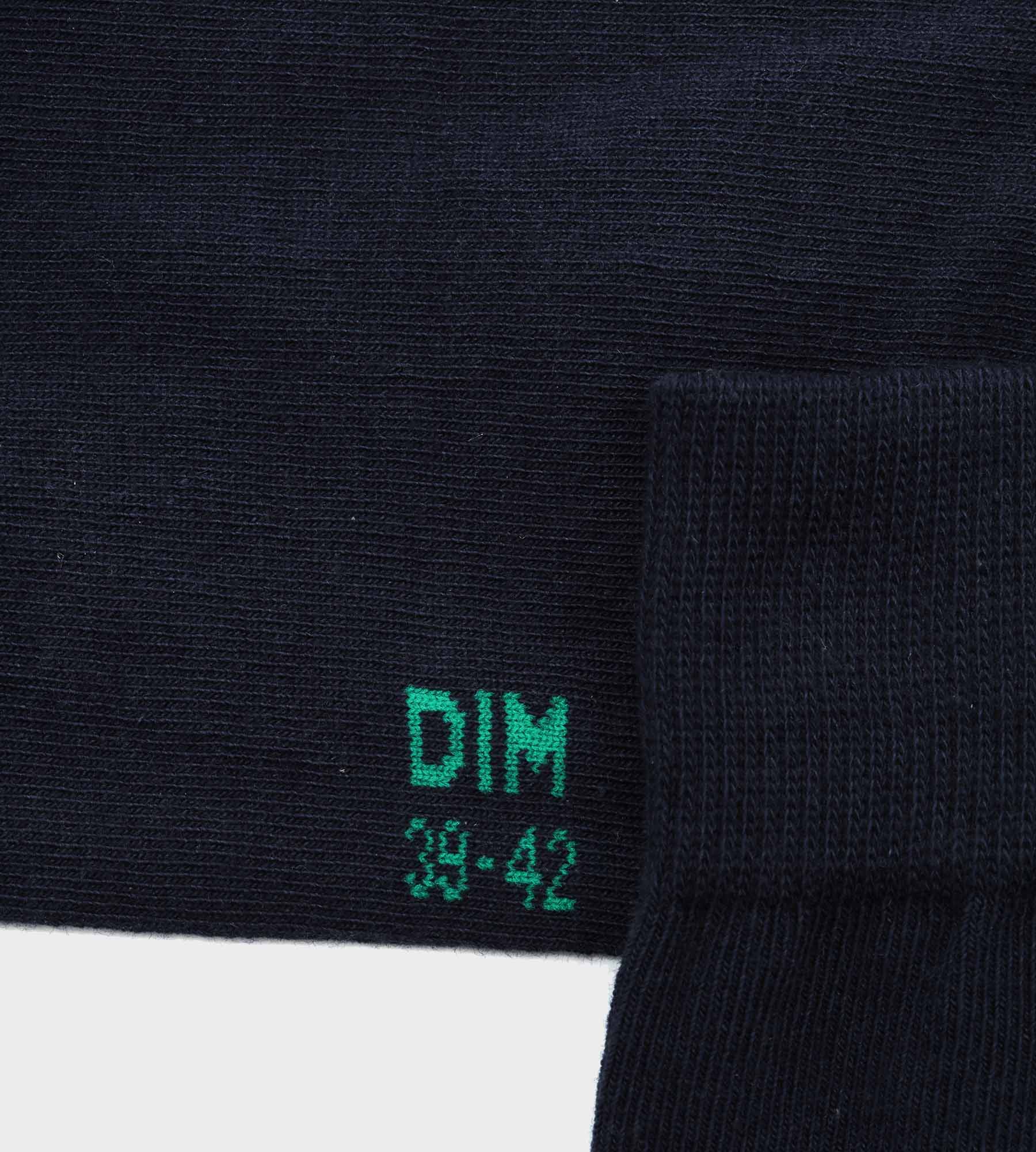 DIM 2 Pacco da calze in cotone bio blu navy da uomo Dim Good
