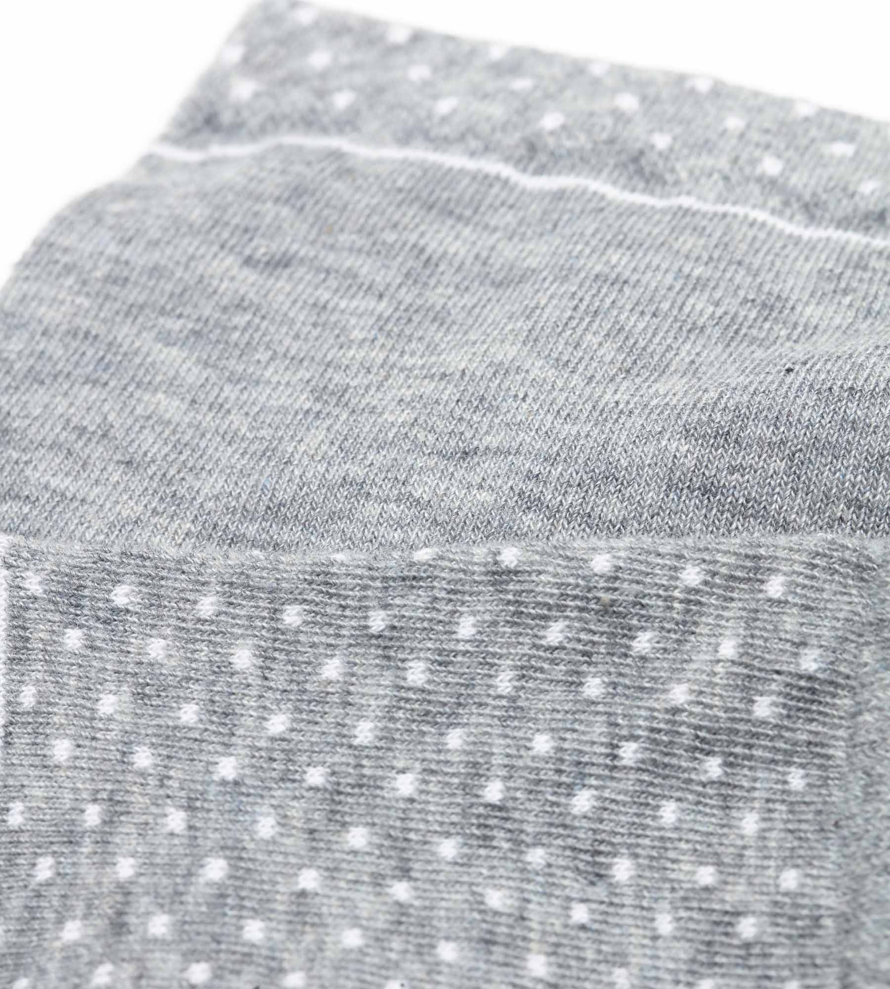 DIM Pacco da 2 calze in cotone bio da donna con pois grigi Dim Good