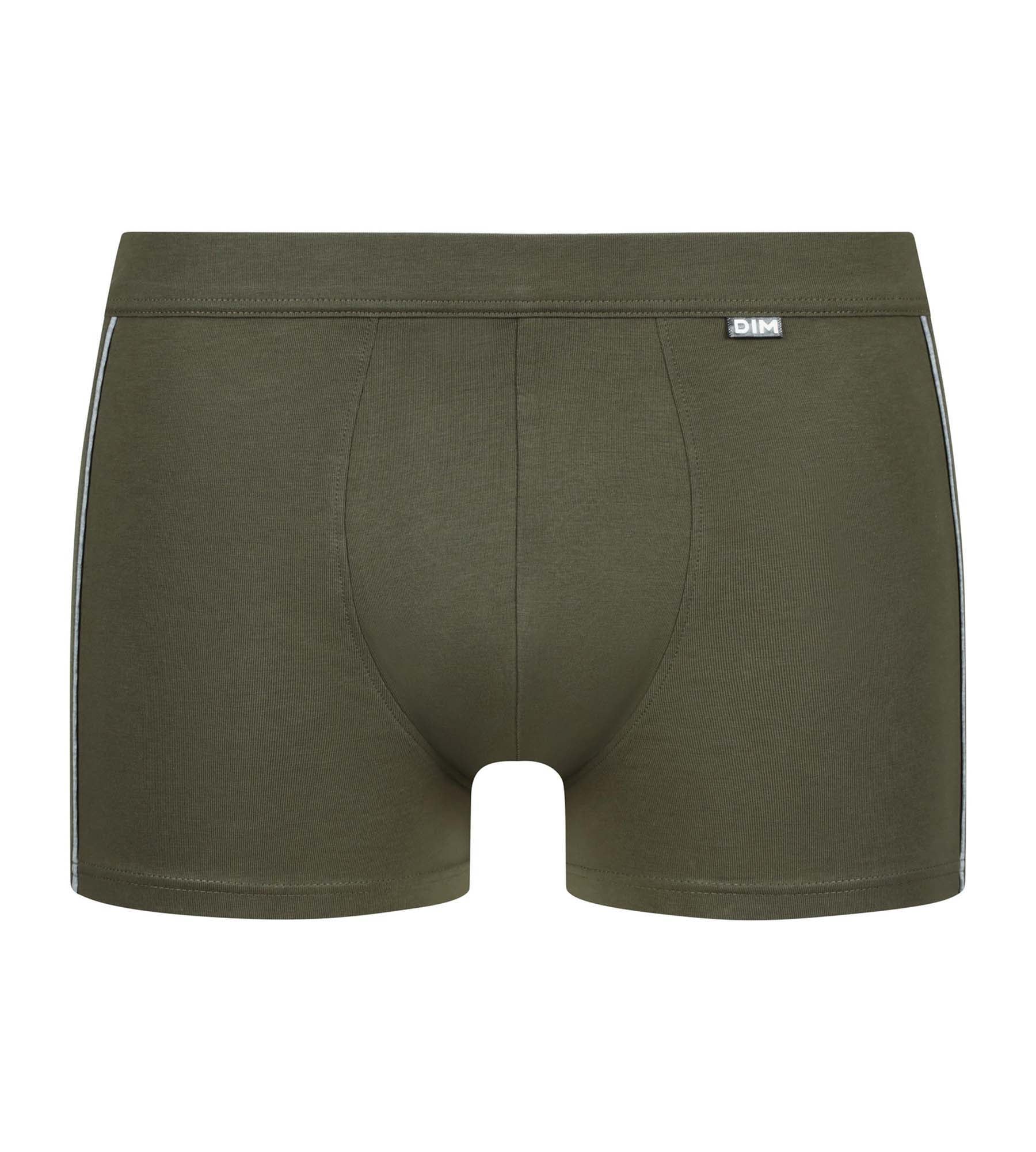 DIM Boxer Uomo Classic in cotone verde mimetico