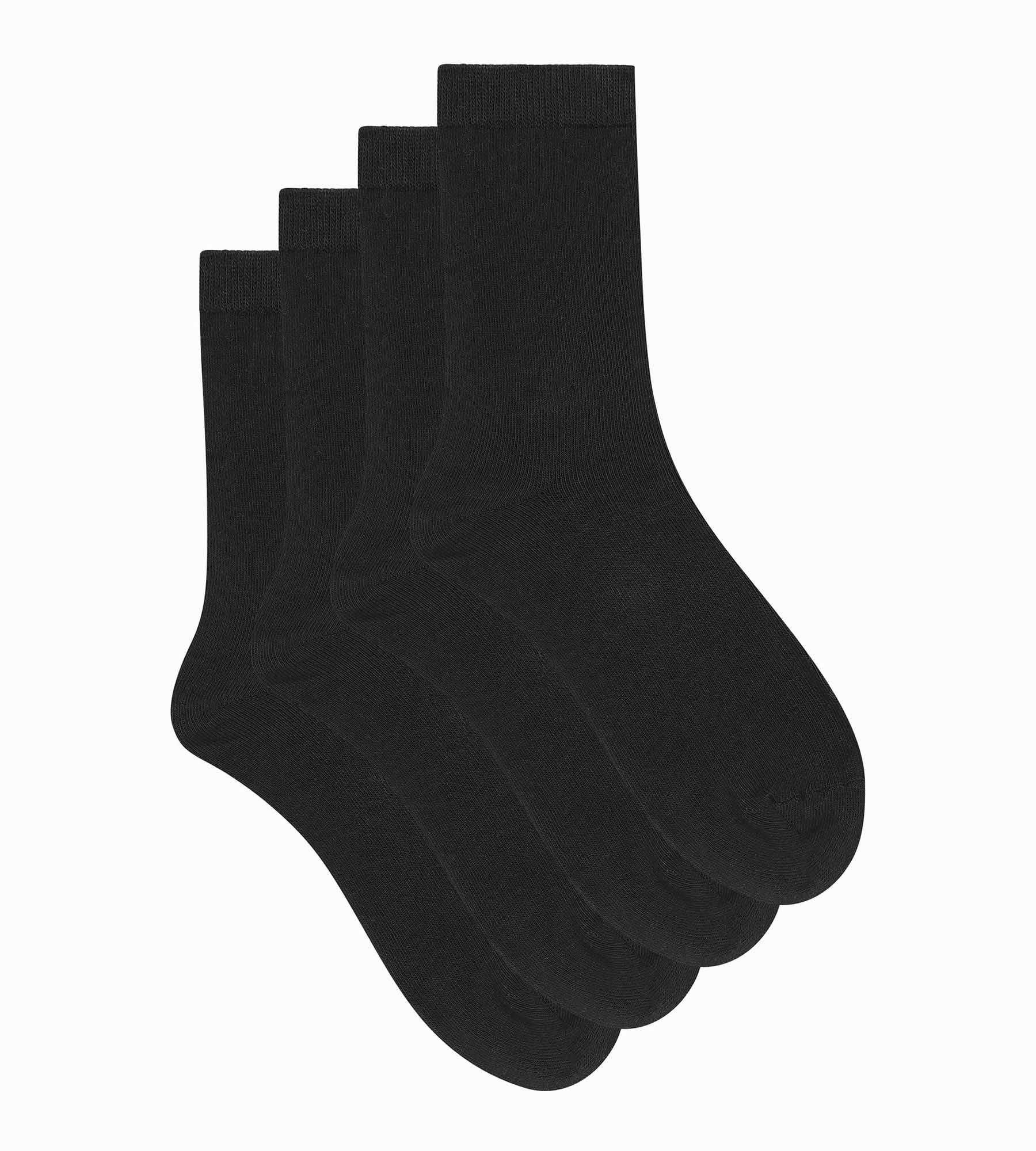 DIM Pacco da 2 paia di calze Thermo Fleece nere da donna.