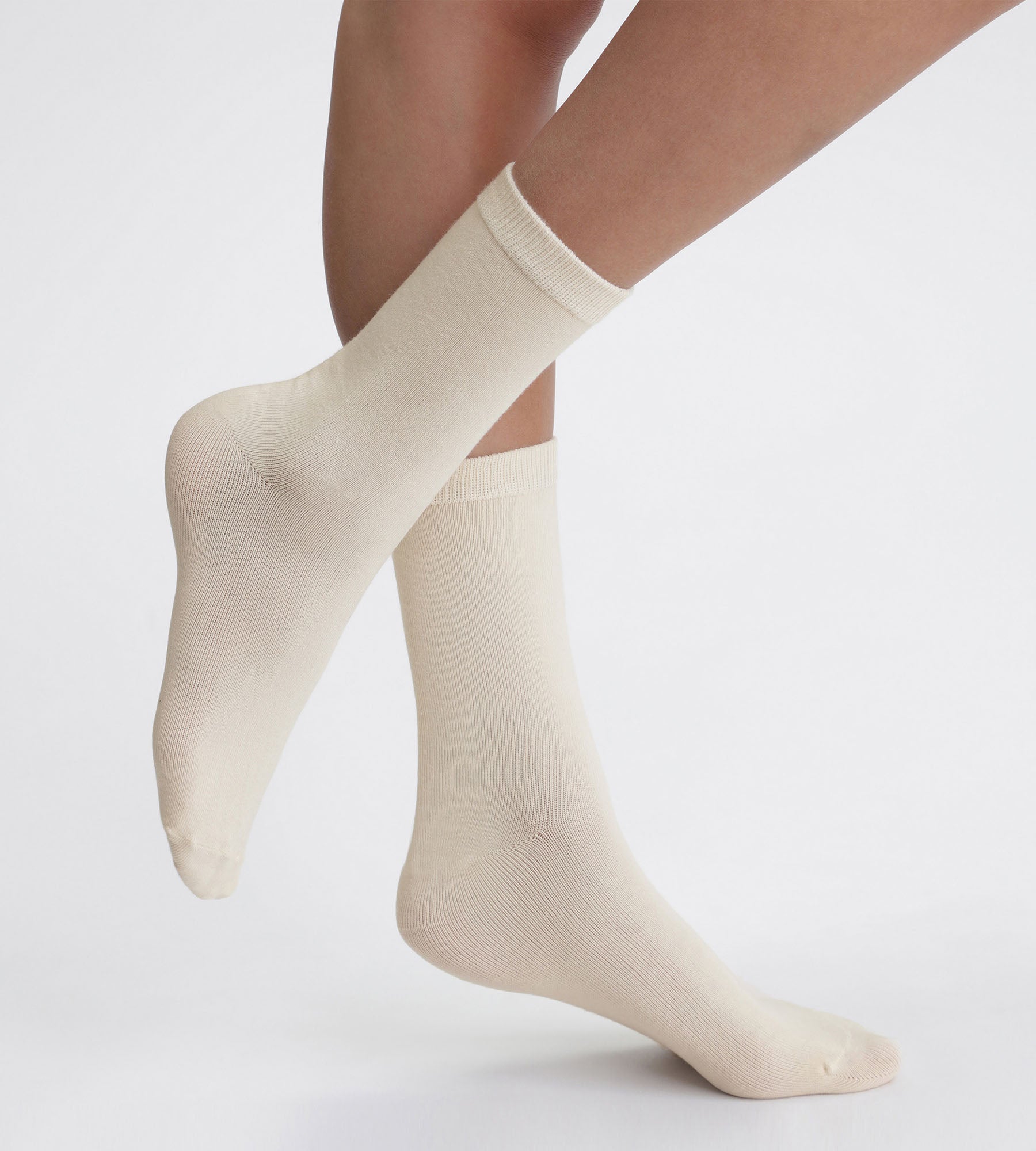 DIM Pacco da 2 paia di calze Thermo Polar Cream da donna.