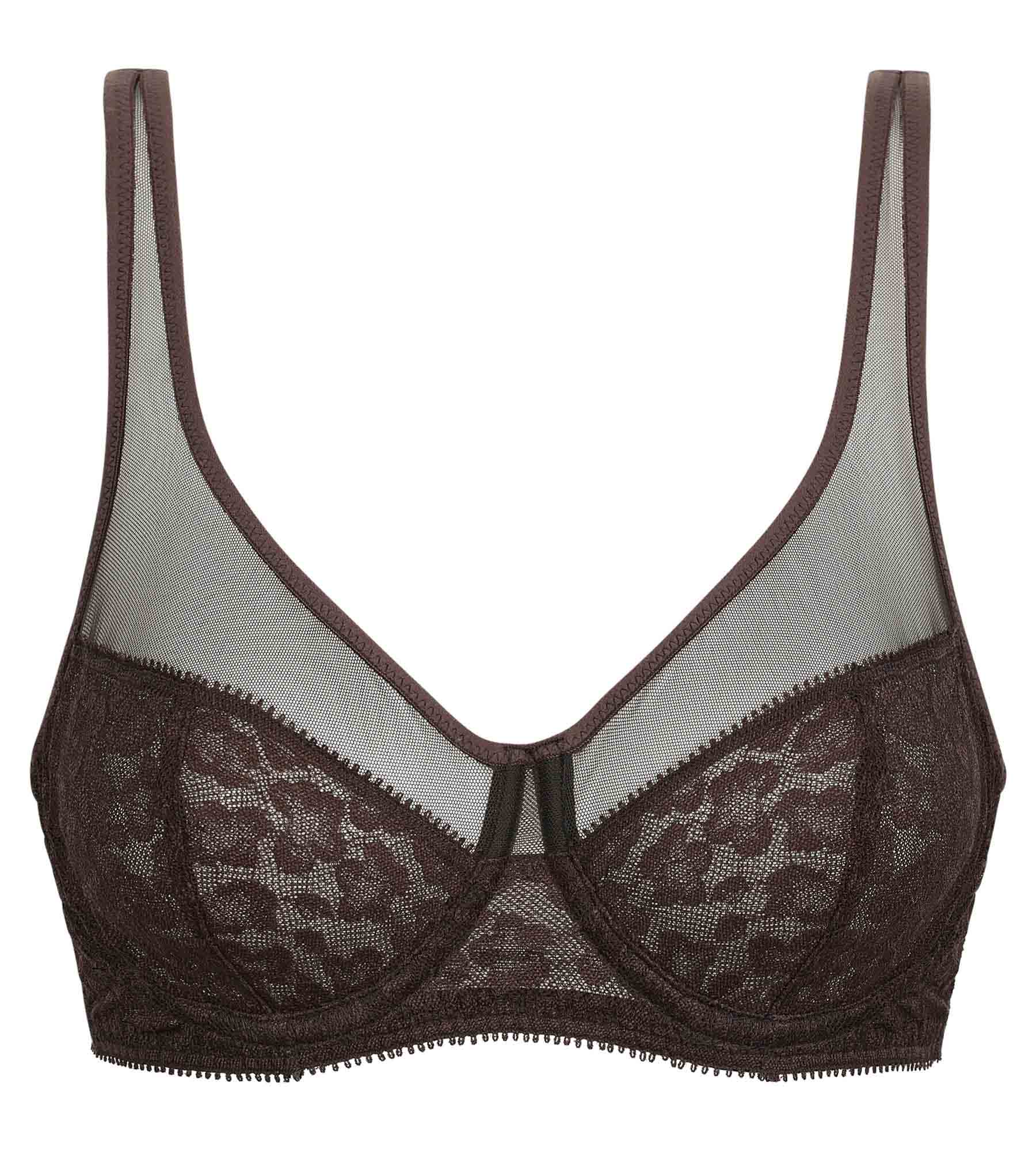 DIM Reggiseno push up leopardato al cioccolato Dim Generous
