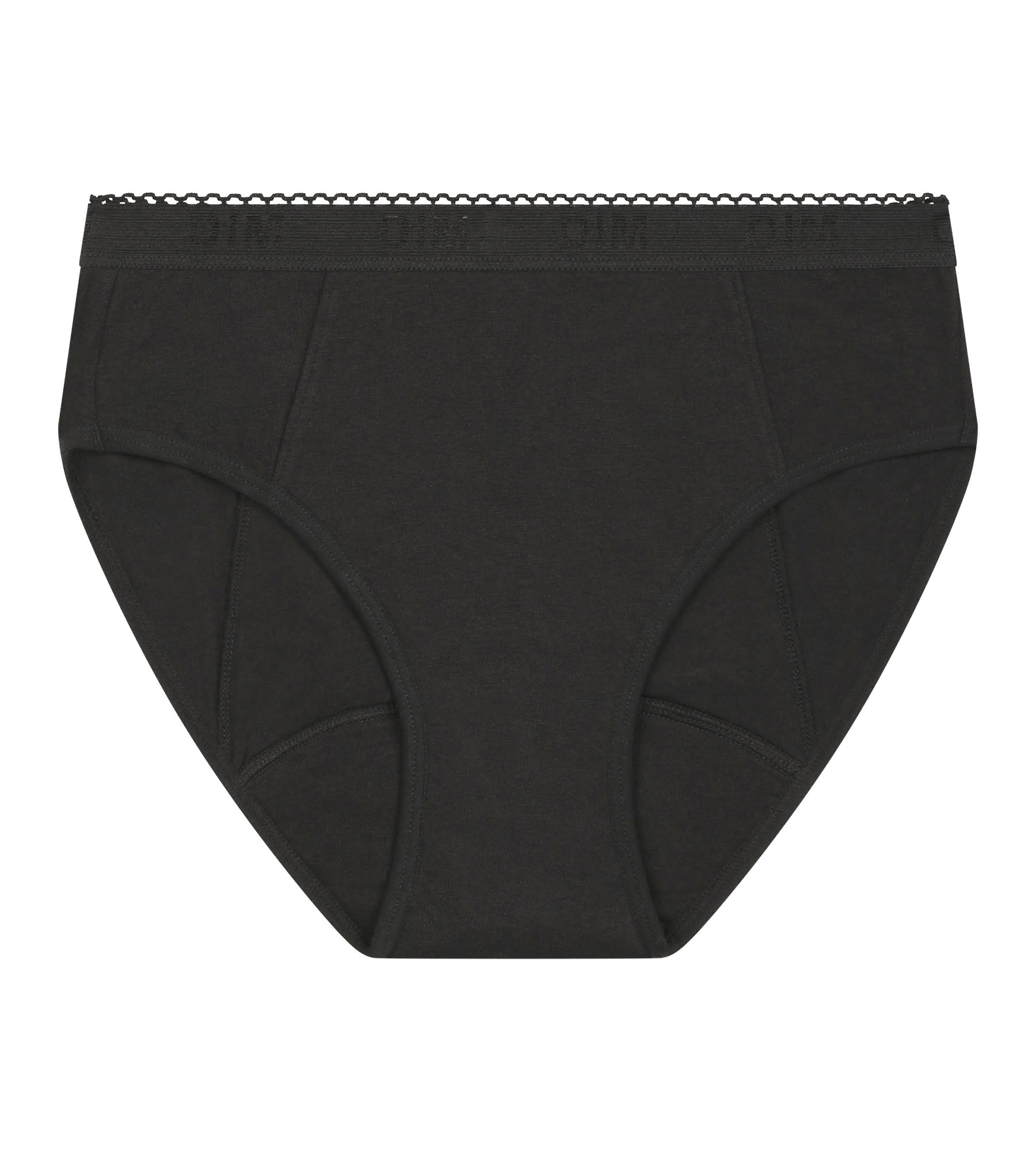 DIM Slip in cotone bio da ciclo Nero Flusso Medio DIM Protect