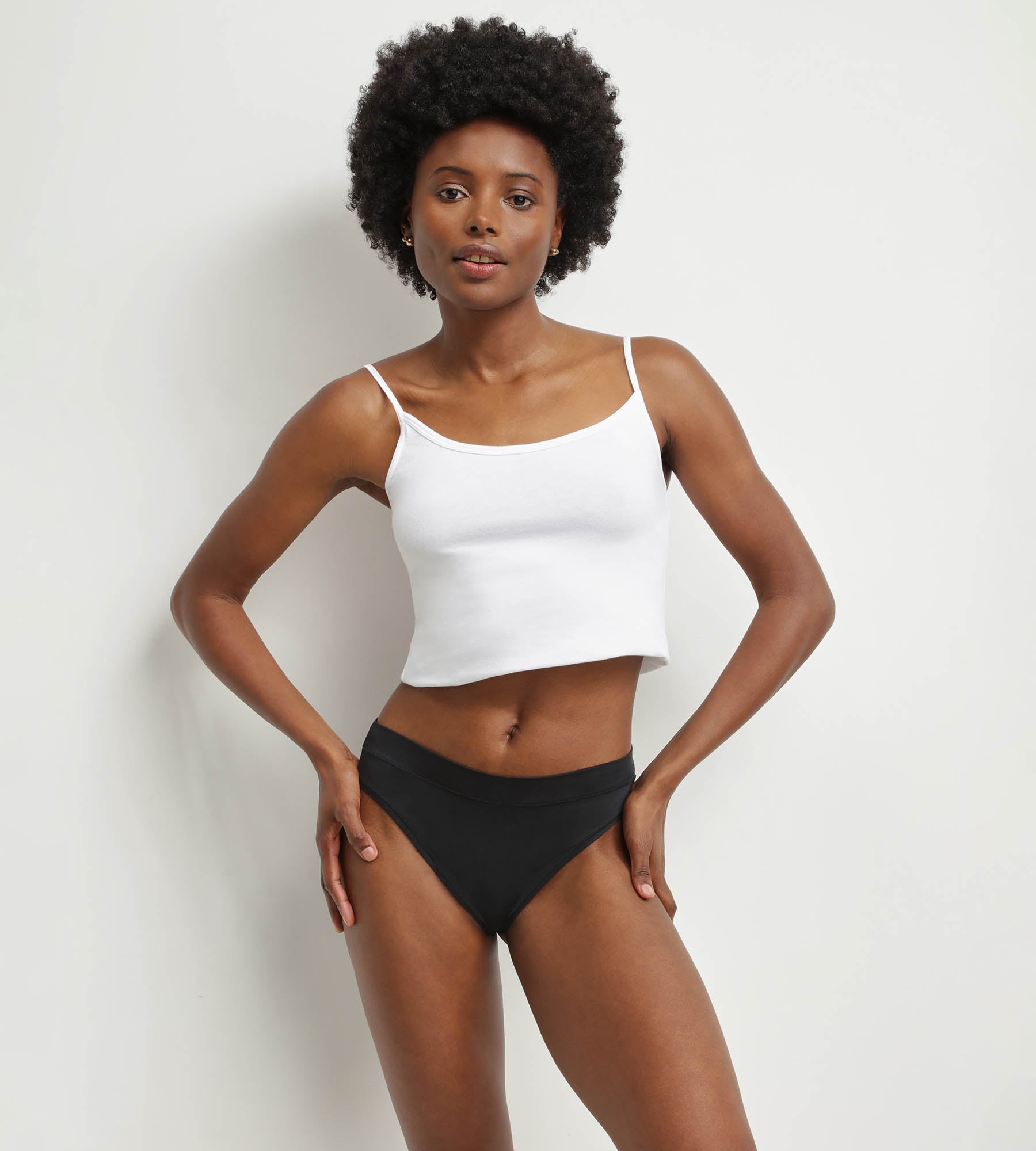 DIM Perizoma donna in cotone modal nero Dim Comfort Collection