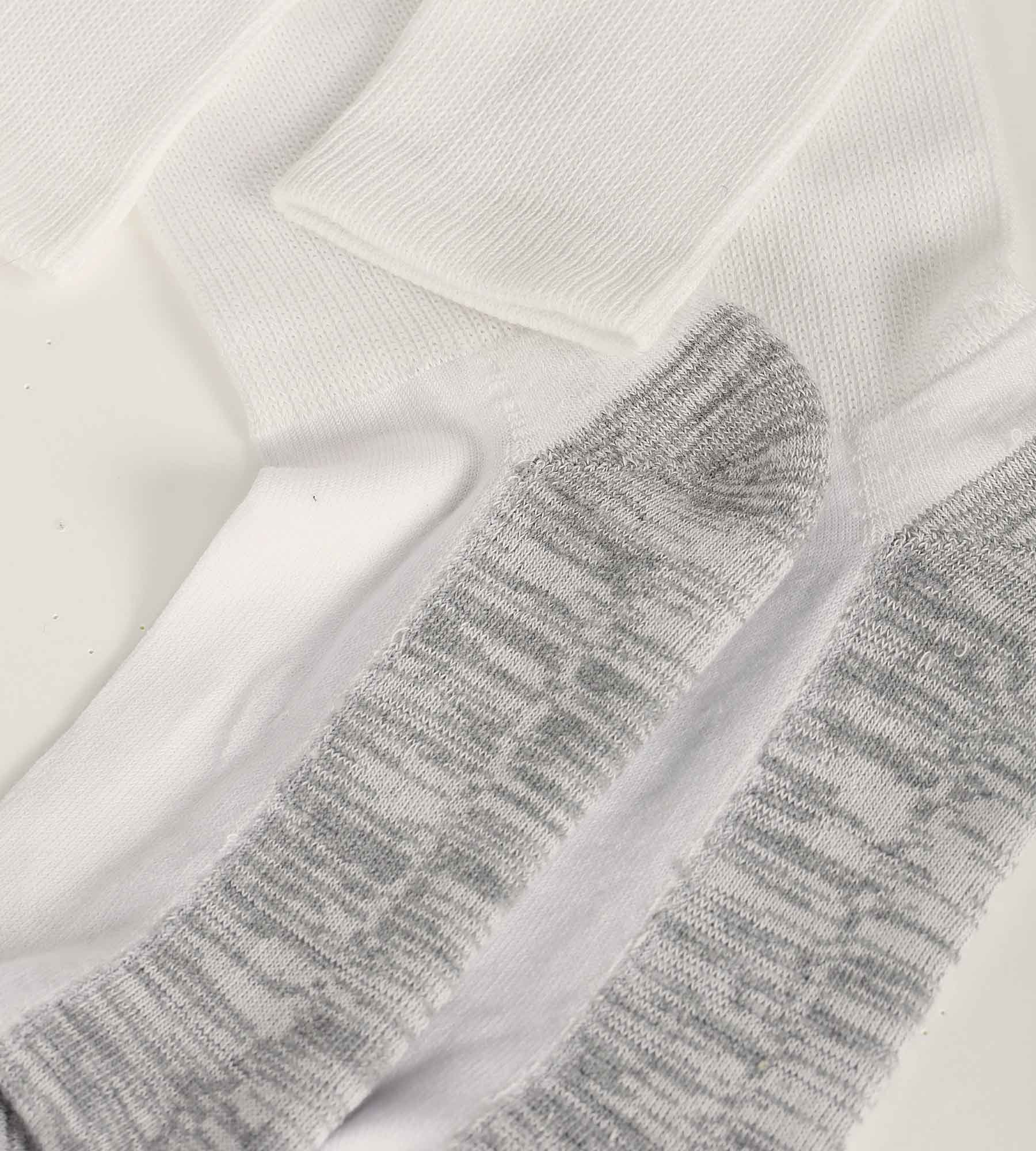 DIM Uomo Pacco da calze in cotone bianco a righe grigio EcoDim Sport